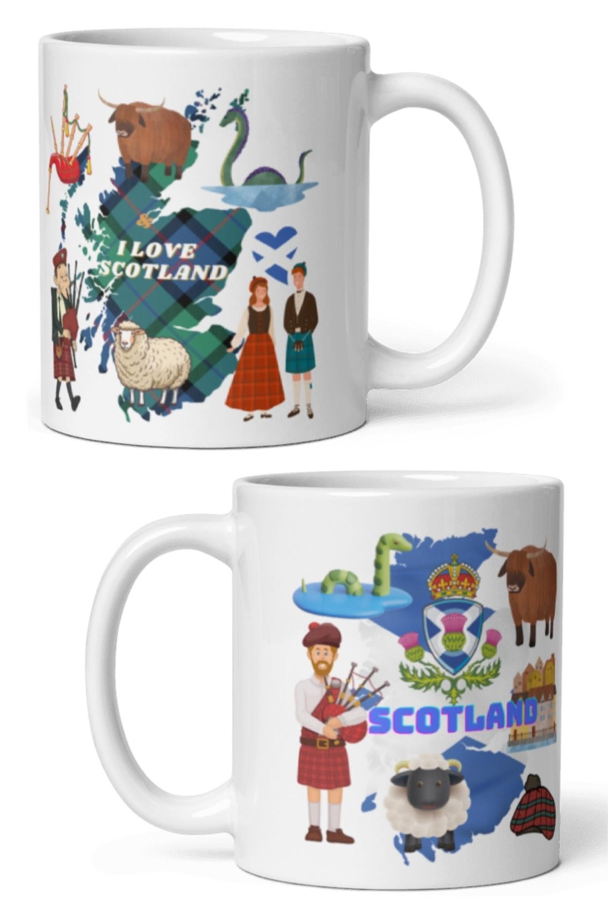 İskoçyaDünyadan HediyelerDNY-HDMUGB10Keskin Hediyelik Eşya Ve Tekstilİskoçya Kupa Bardak 2 Adet Seyahat Hatıra Scotland Mug