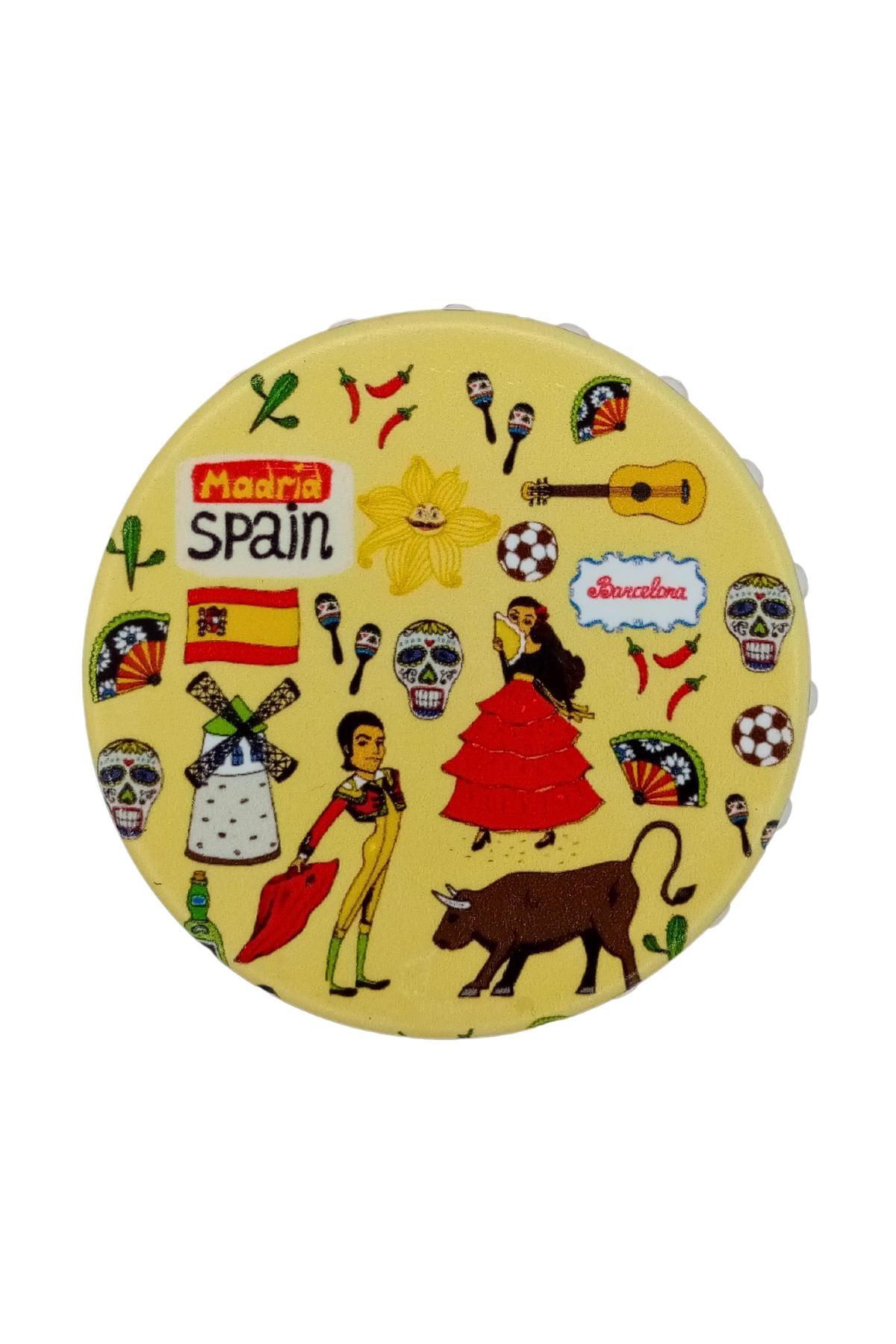 İspanyaDünyadan HediyelerDNY-HD100951Keskin Hediyelik Eşya Ve Tekstilİspanya Temalı Magnet Kapak Açacak