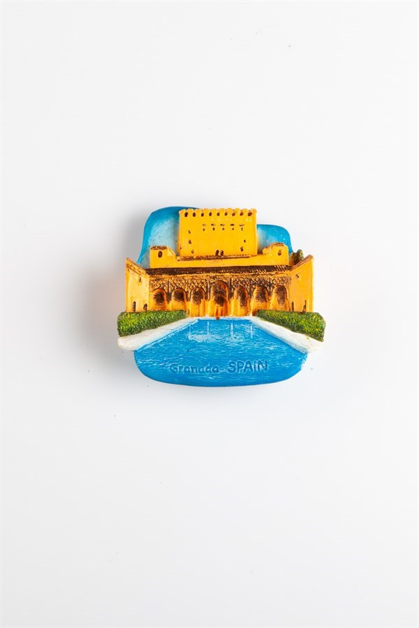 İspanyaDünyadan HediyelerSPAG101Keskin Hediyelik Eşya Ve TekstilEXCEL|SPAG101El Hamra Sarayı Granada 3D Magnet El Yapımı