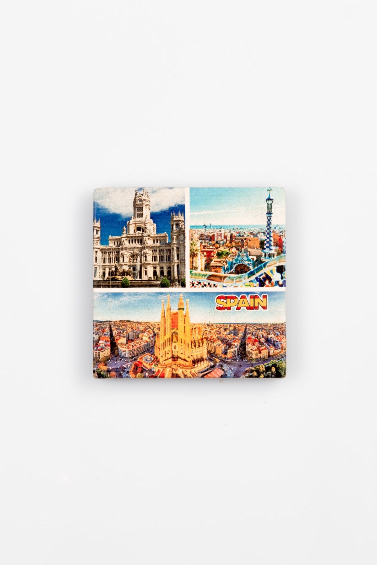 İspanyaDünyadan HediyelerTŞBRDKALT-1081entegraİspanya Temalı Taş Bardak Altlığı