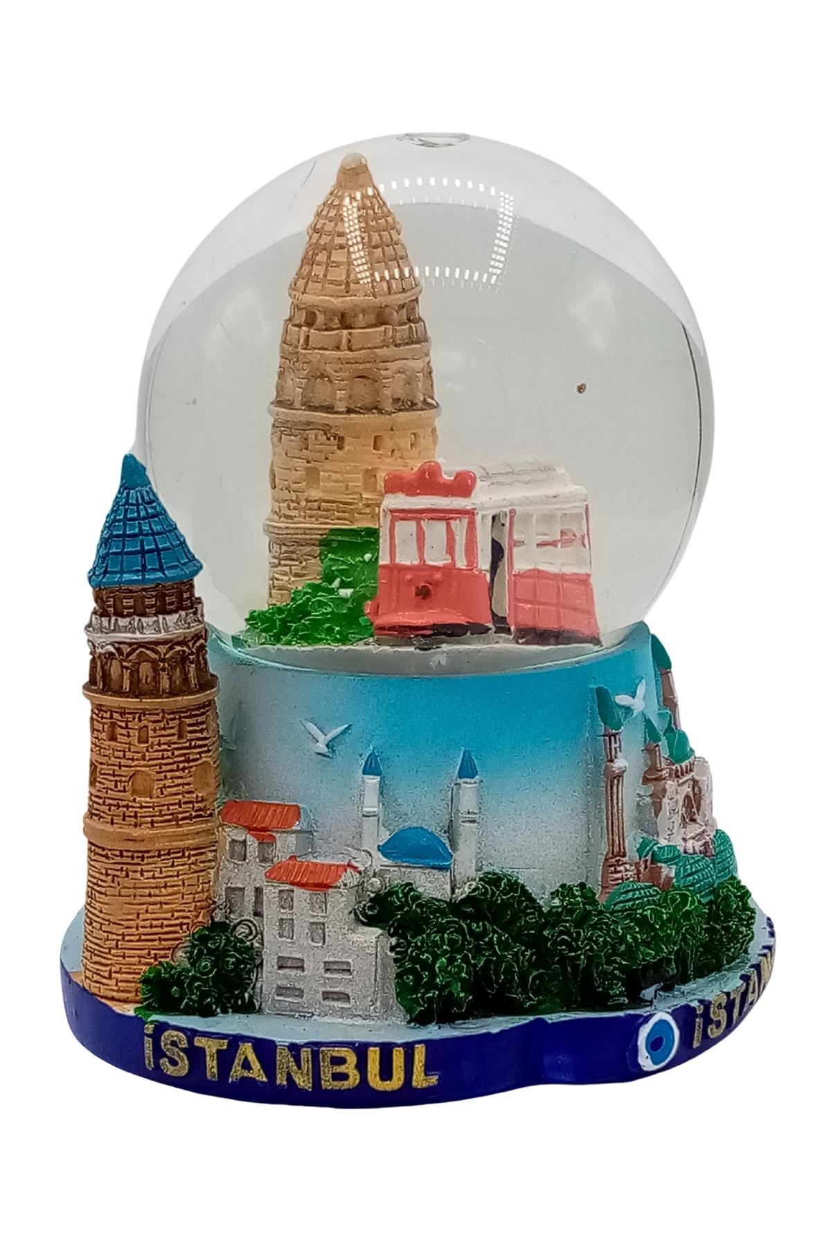 İstanbulDünyadan HediyelerDNY-HD101402Keskin Hediyelik Eşya Ve TekstilYöresel Kar Küresi İstanbul Galata Tramvay 9.5 cm
