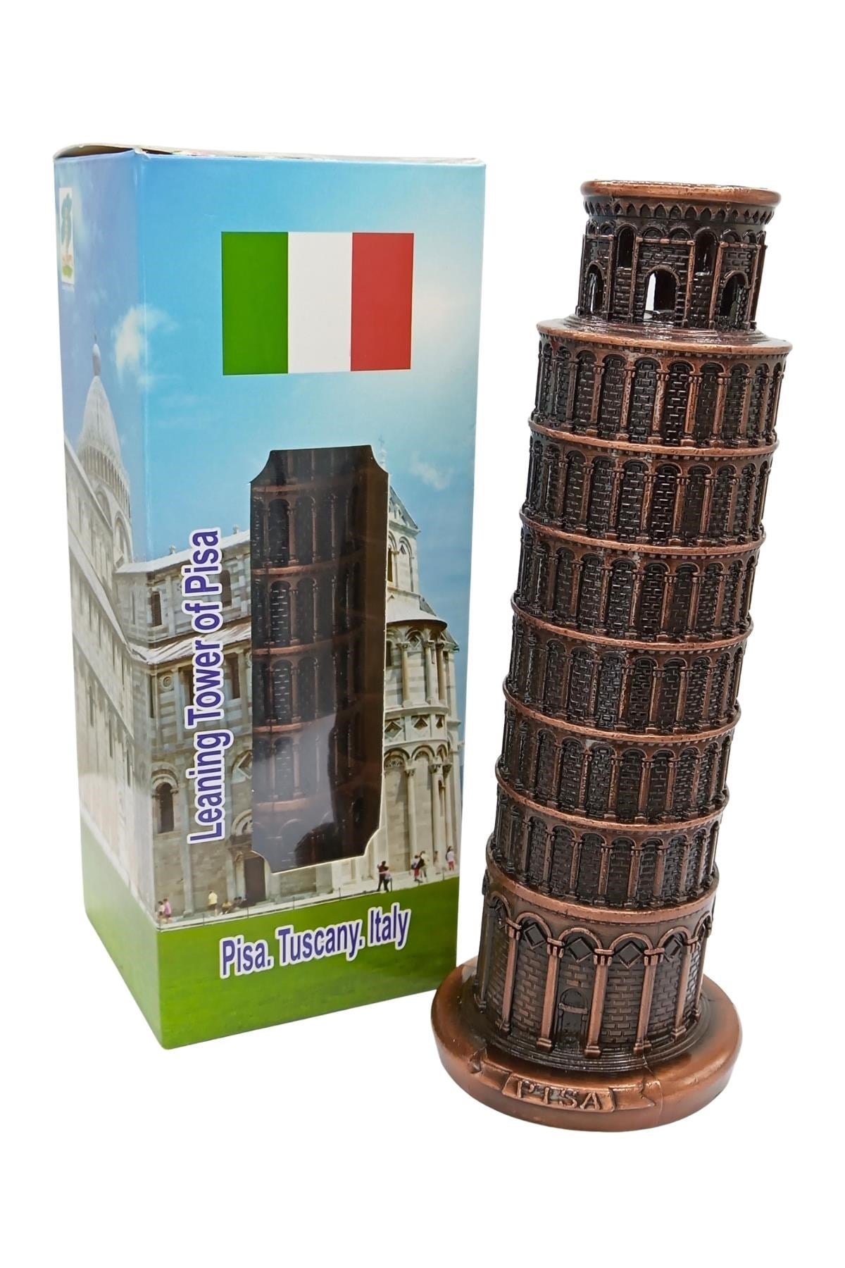 İtalyaDünyadan HediyelerDNY-DHKSK18BKRKeskin Hediyelik Eşya Ve TekstilVintage Metal İtalya Pisa Kulesi Antik Bakır 18 cm