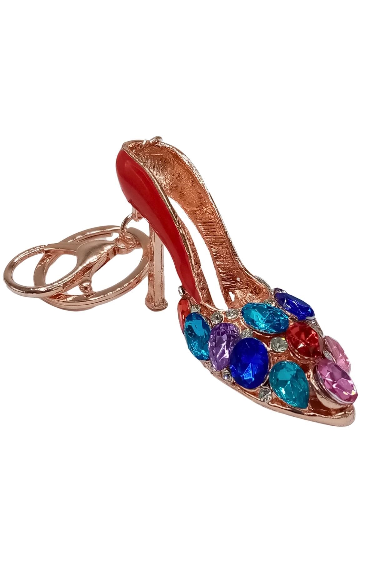 İtalyaDünyadan HediyelerDNY-HDYZMRTAYN04Keskin Hediyelik Eşya Ve TekstilKristal Taşlı Topuklu Ayakkabı Anahtarlık Kırmızı No.4