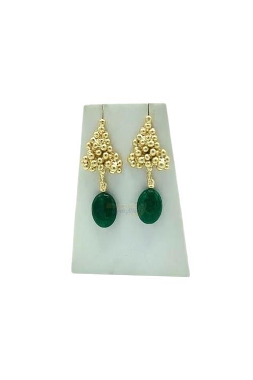 İtalyaDünyadan HediyelerSD-LPSHYTKP3021Keskin Hediyelik Eşya Ve TekstilDoğal Taş Lapis Lazuli Küpe Üzüm Yeşil