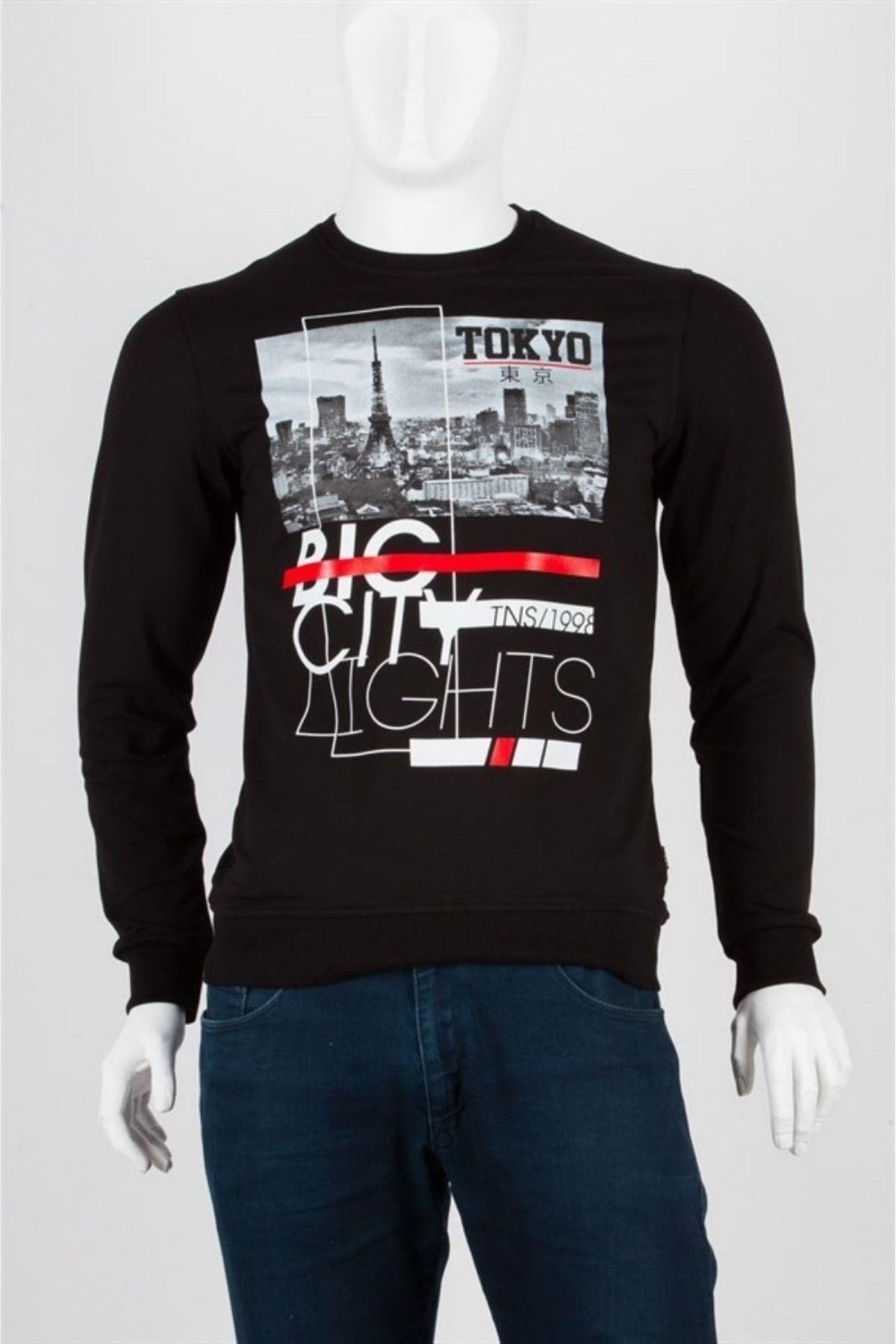 JaponyaDünyadan HediyelerDNY-HD100037Keskin Hediyelik Eşya Ve TekstilTokyo Unisex Pamuklu Slim Fit Sweatshirt Medium