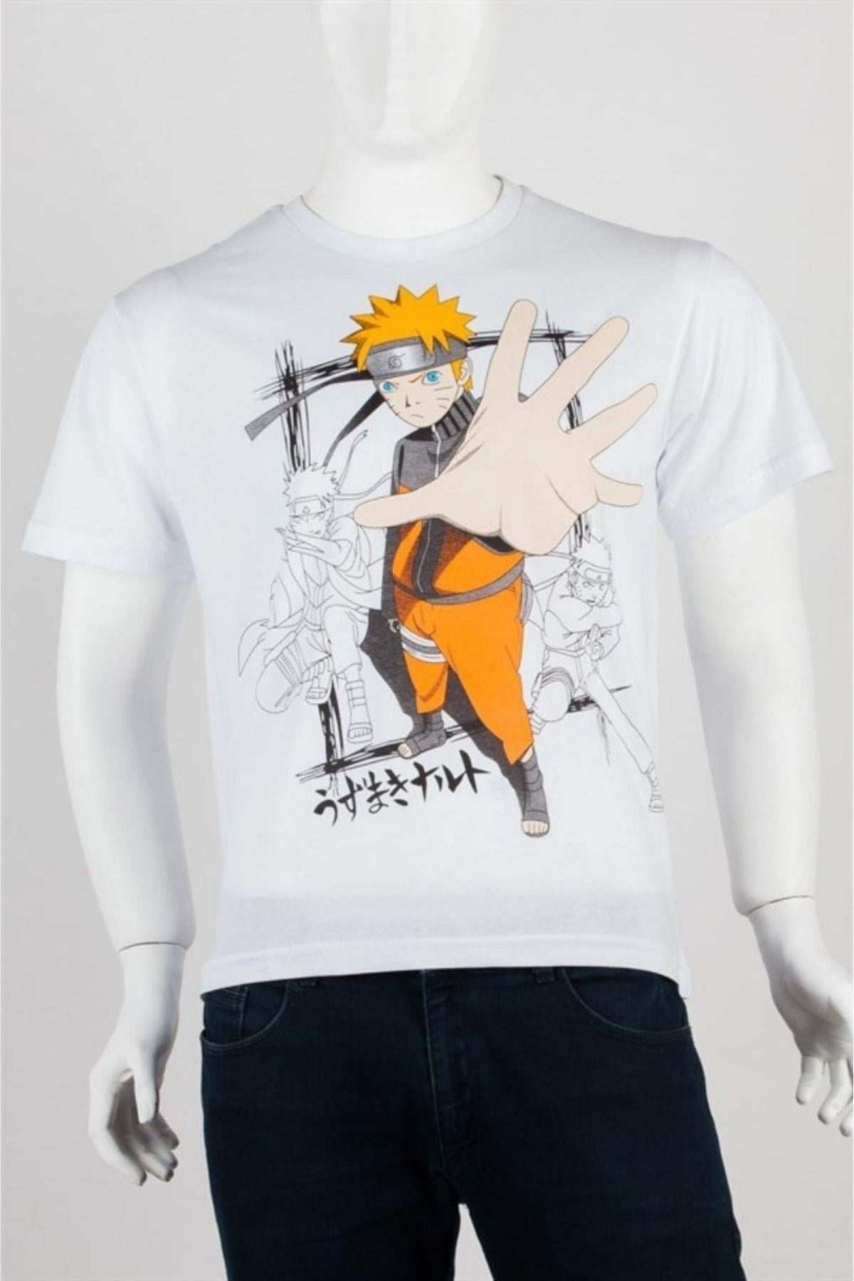 JaponyaDünyadan HediyelerDNY-HD100064Keskin Hediyelik Eşya Ve TekstilNaruto Uzumaki Unisex Pamuklu Regular Fit Tişört X-Large