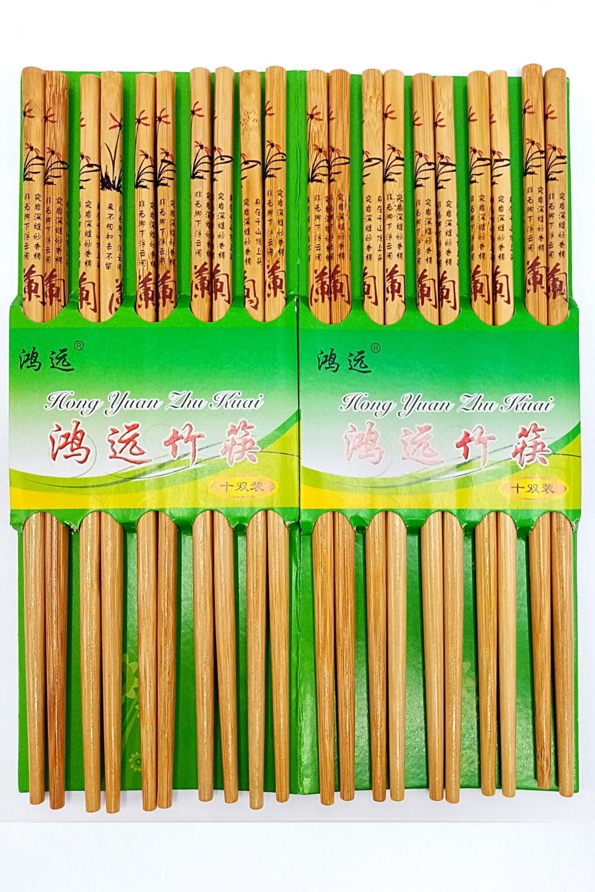 JaponyaDünyadan HediyelerDNY-HD100343Keskin Hediyelik Eşya Ve TekstilBambu Organik Chopstick Yemek Çubuğu Haşi 10 Çift Japon Tip