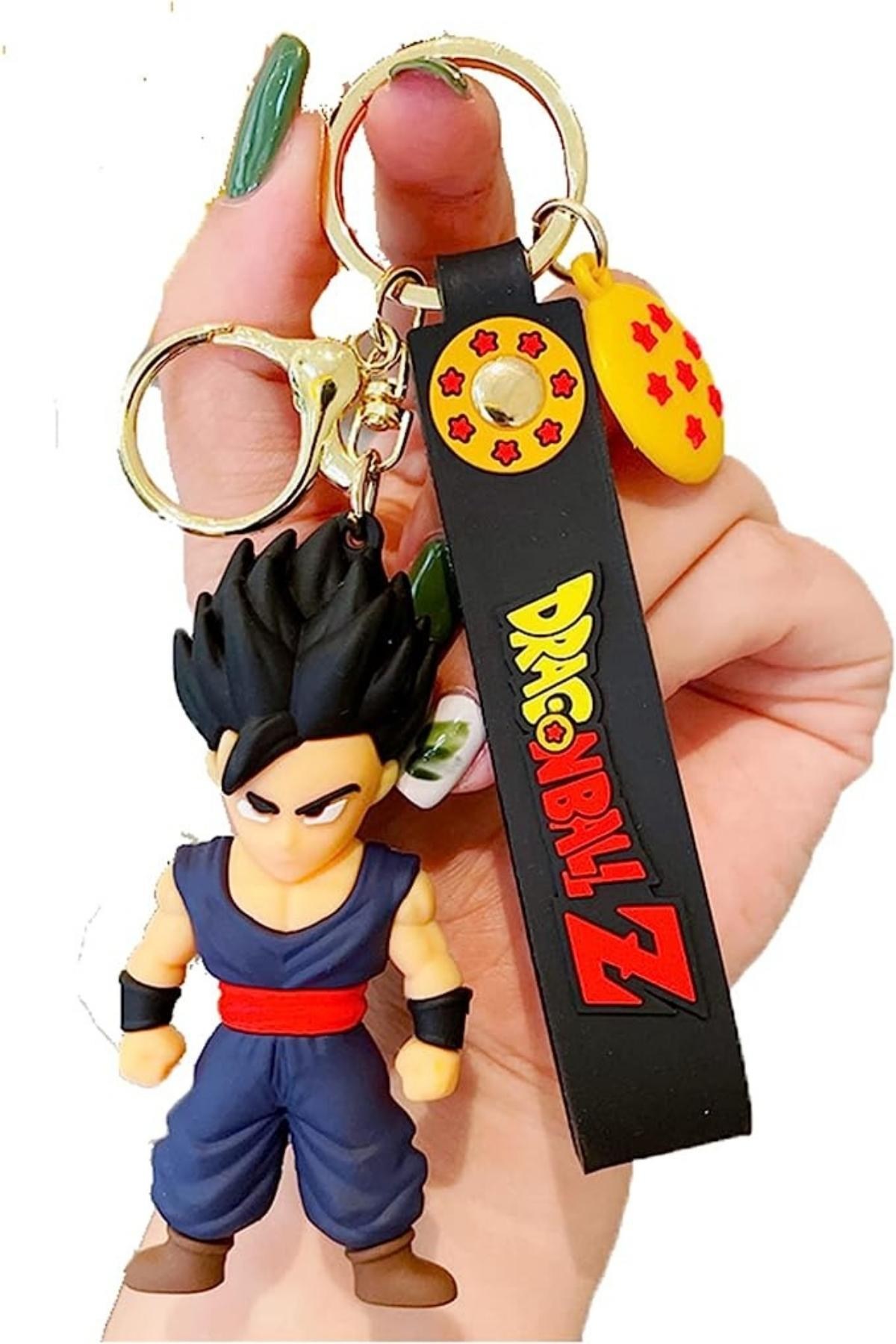 JaponyaDünyadan HediyelerDNY-HD100654Keskin Hediyelik Eşya Ve TekstilAnime Dragon Ball Z Ejderha Topu Gohan 3D Silikon Anahtarlık