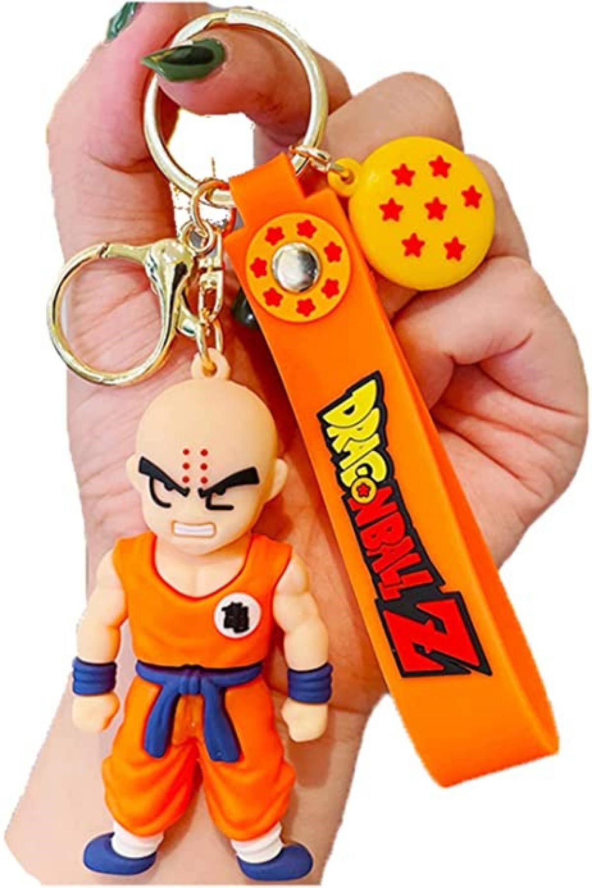 JaponyaDünyadan HediyelerDNY-HD100655Keskin Hediyelik Eşya Ve TekstilAnime Dragon Ball Z Ejderha Topu Krillin 3D Silikon Anahtarlık