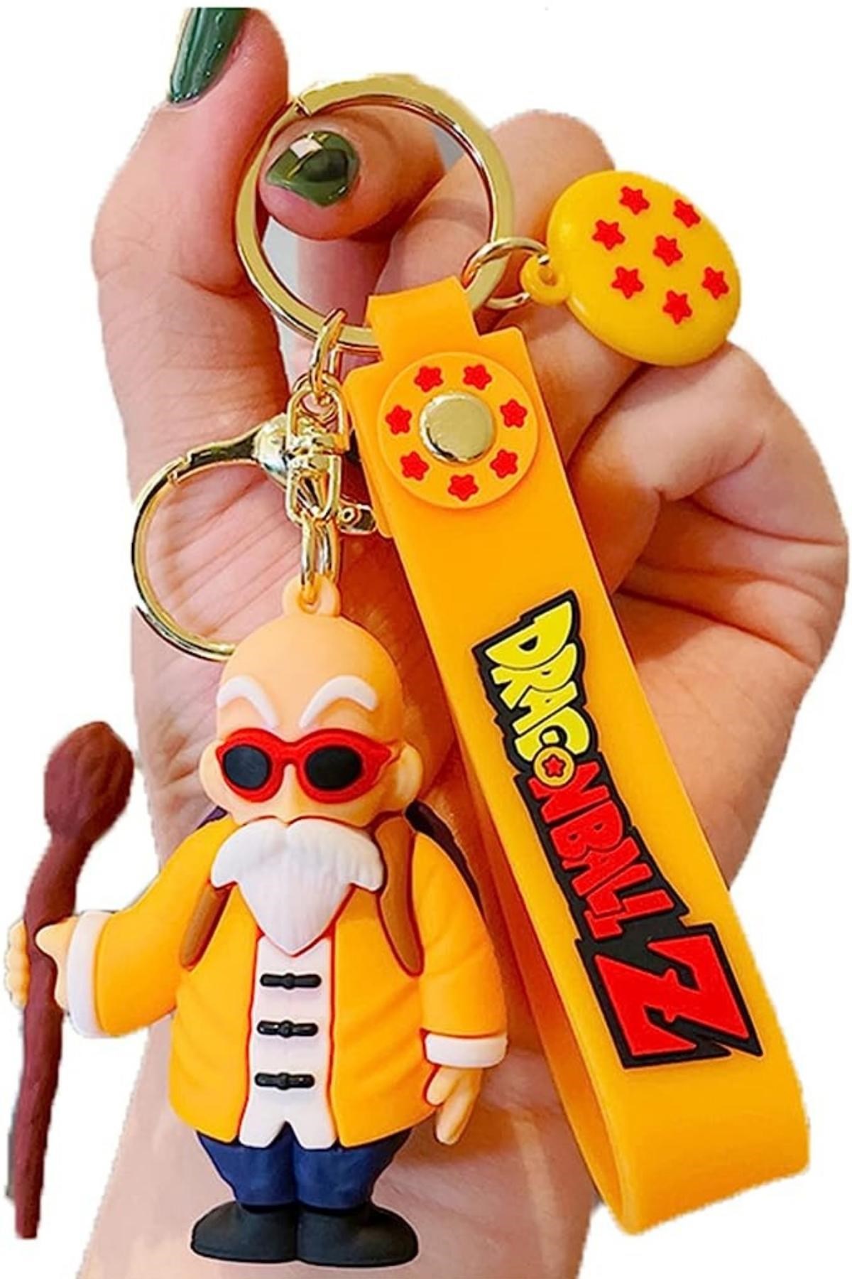 JaponyaDünyadan HediyelerDNY-HD100657Keskin Hediyelik Eşya Ve TekstilAnime Dragon Ball Z Ejderha Topu Master Roshi 3D Silikon Anahtarlık