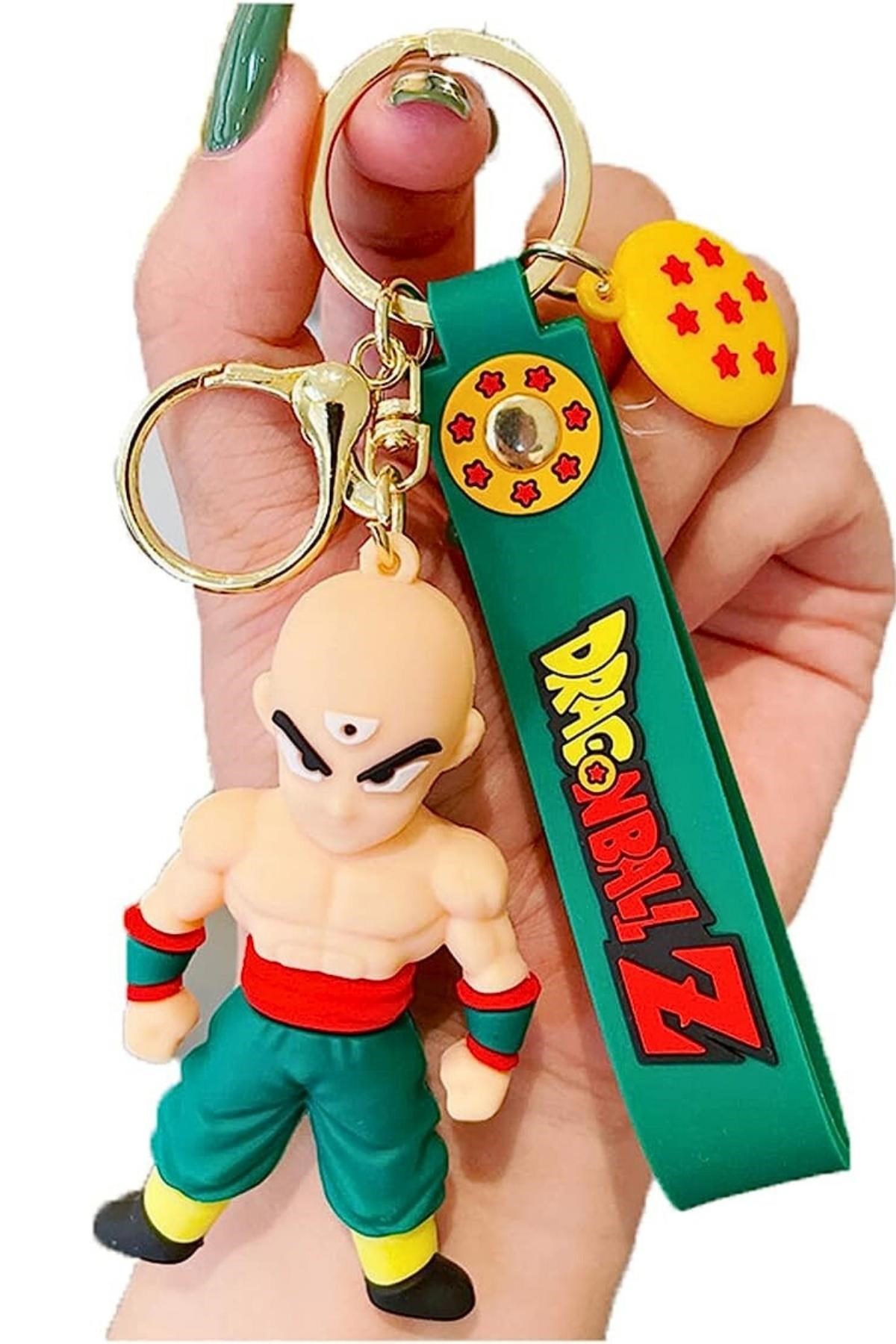 JaponyaDünyadan HediyelerDNY-HD100658Keskin Hediyelik Eşya Ve TekstilAnime Dragon Ball Z Ejderha Topu Tien Shinhan 3D Silikon Anahtarlık