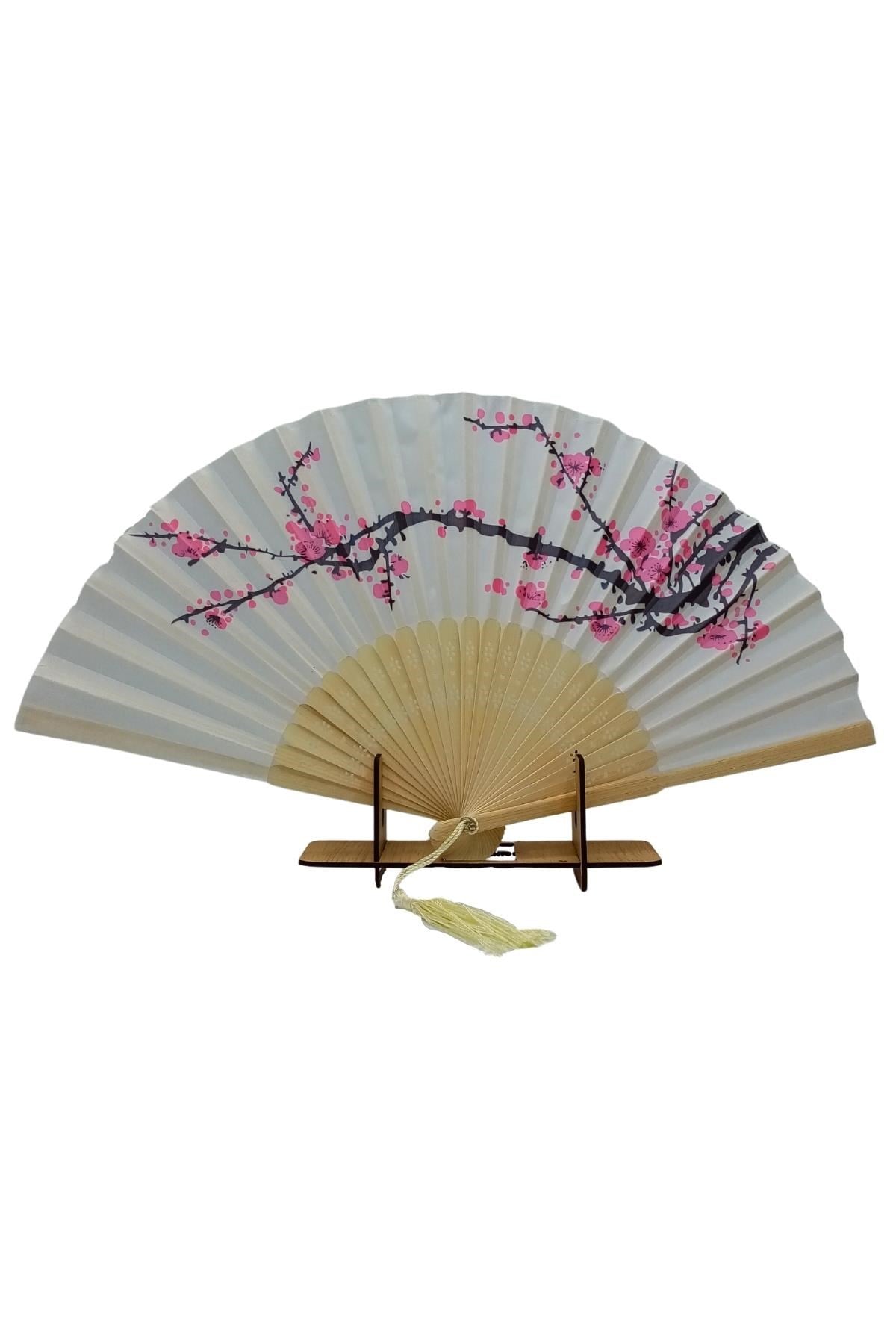 JaponyaDünyadan HediyelerDNY-HD100687Keskin Hediyelik Eşya Ve TekstilJapon Bambu Kumaş Yelpaze Çanta Boy Stant Hediyeli No.5