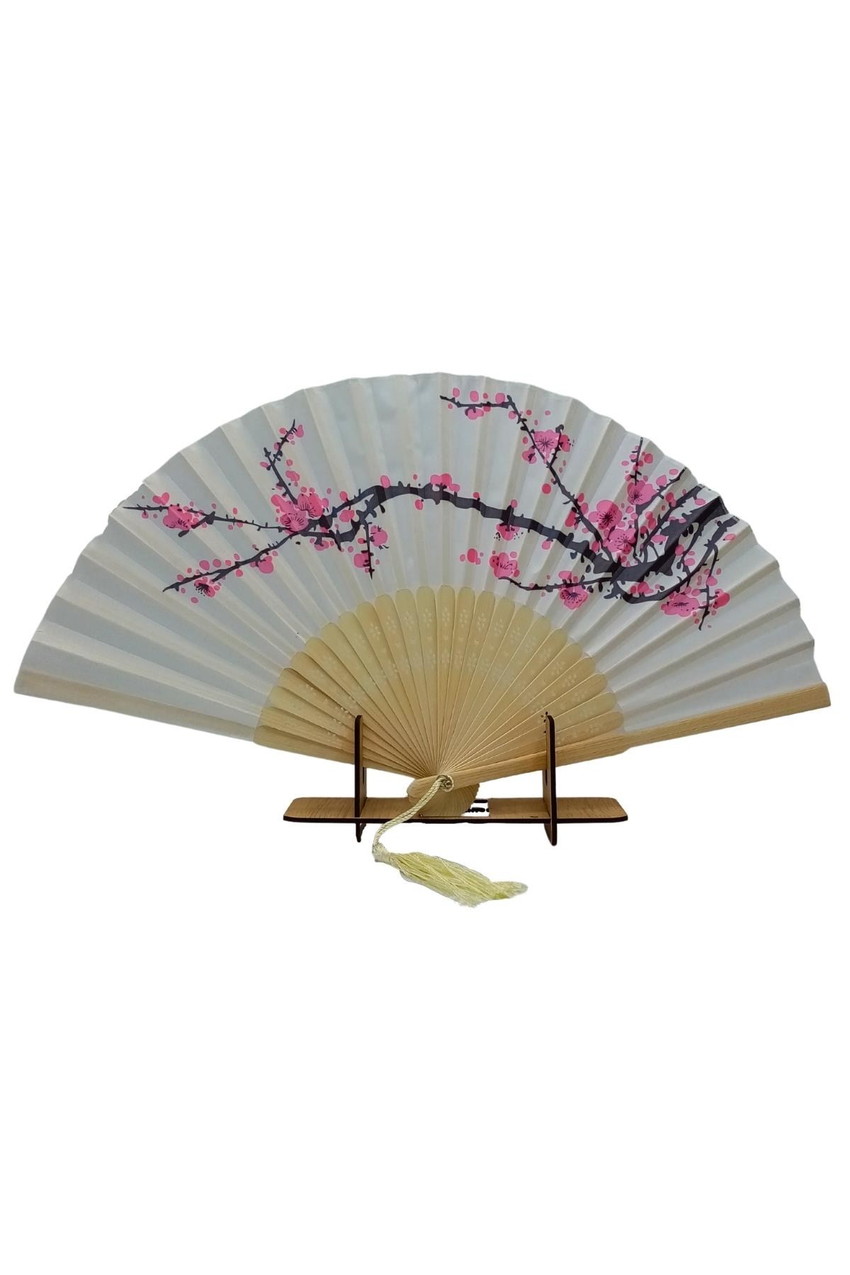 JaponyaDünyadan HediyelerDNY-HD100687Keskin Hediyelik Eşya Ve TekstilJapon Bambu Kumaş Yelpaze Çanta Boy Stant Hediyeli No.5