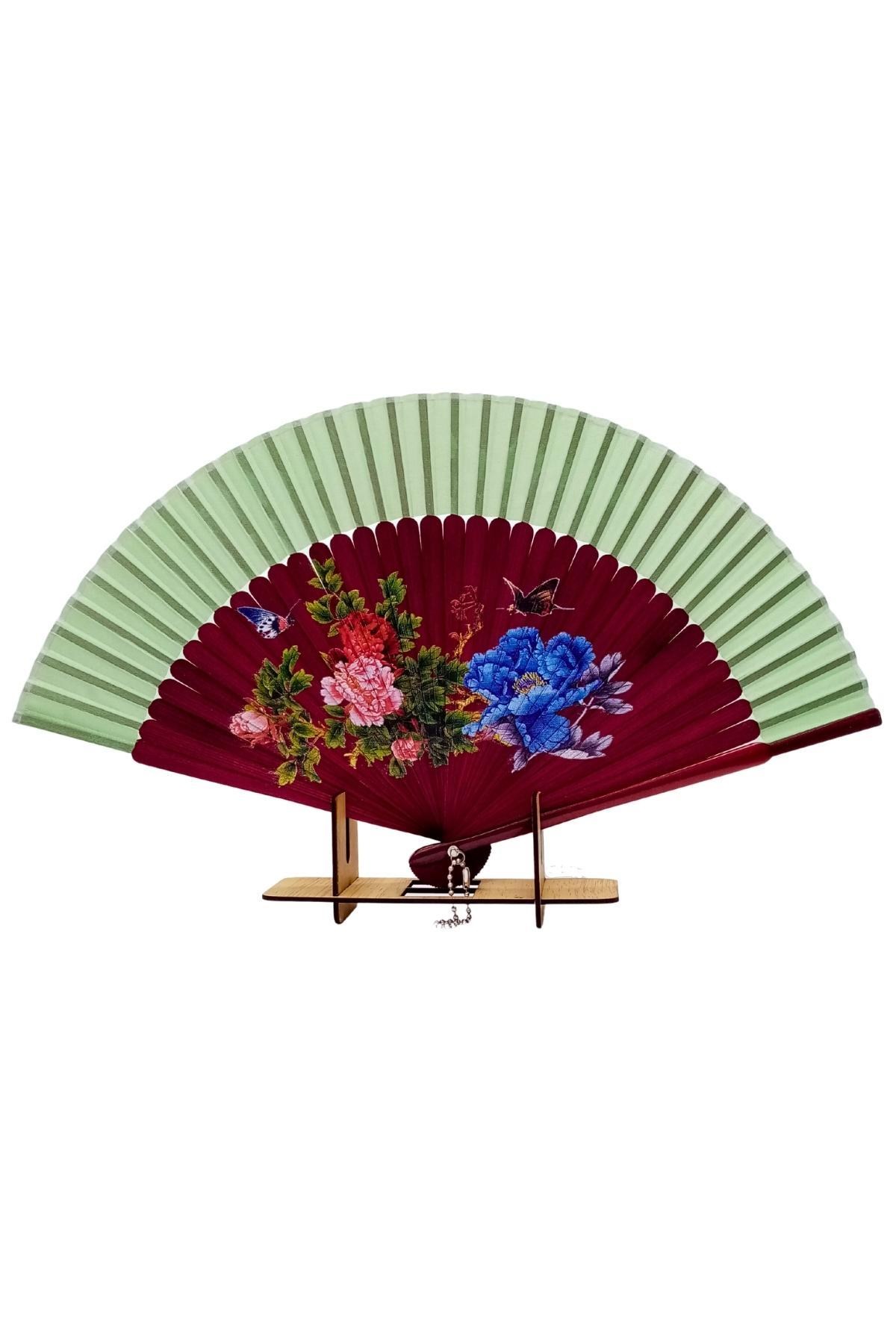 JaponyaDünyadan HediyelerDNY-HD100692Keskin Hediyelik Eşya Ve TekstilJapon Bambu Kumaş Yelpaze Çanta Boy Stant Hediyeli No.10