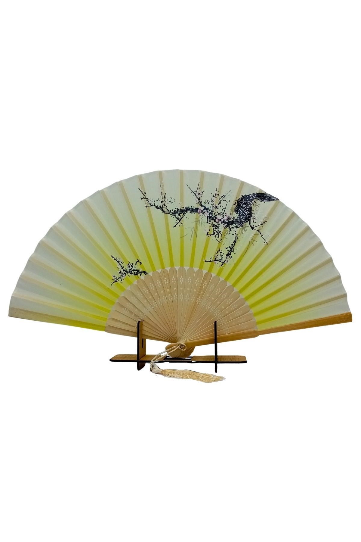 JaponyaDünyadan HediyelerDNY-HD100696Keskin Hediyelik Eşya Ve TekstilJapon Bambu Kumaş Yelpaze Çanta Boy Stant Hediyeli No.14