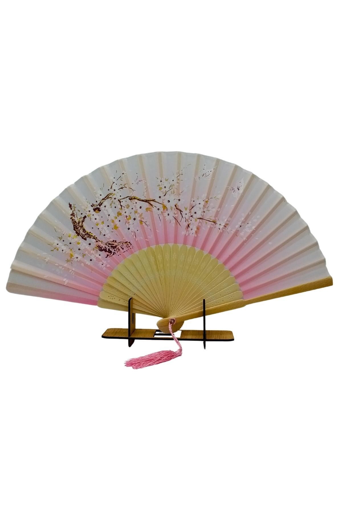 JaponyaDünyadan HediyelerDNY-HD100700Keskin Hediyelik Eşya Ve TekstilJapon Bambu Kumaş Yelpaze Çanta Boy Stant Hediyeli No.18