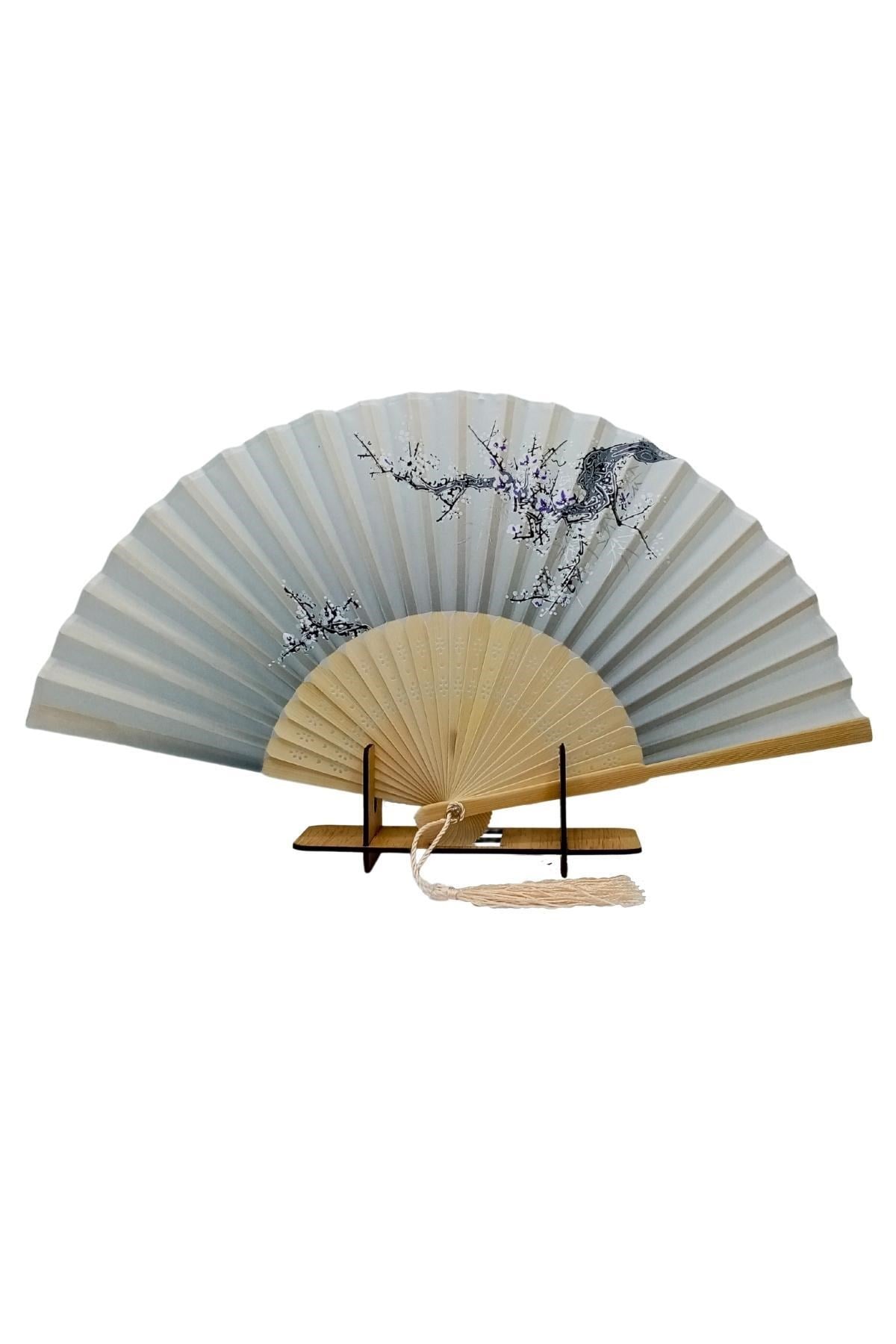 JaponyaDünyadan HediyelerDNY-HD100701Keskin Hediyelik Eşya Ve TekstilJapon Bambu Kumaş Yelpaze Çanta Boy Stant Hediyeli No.19