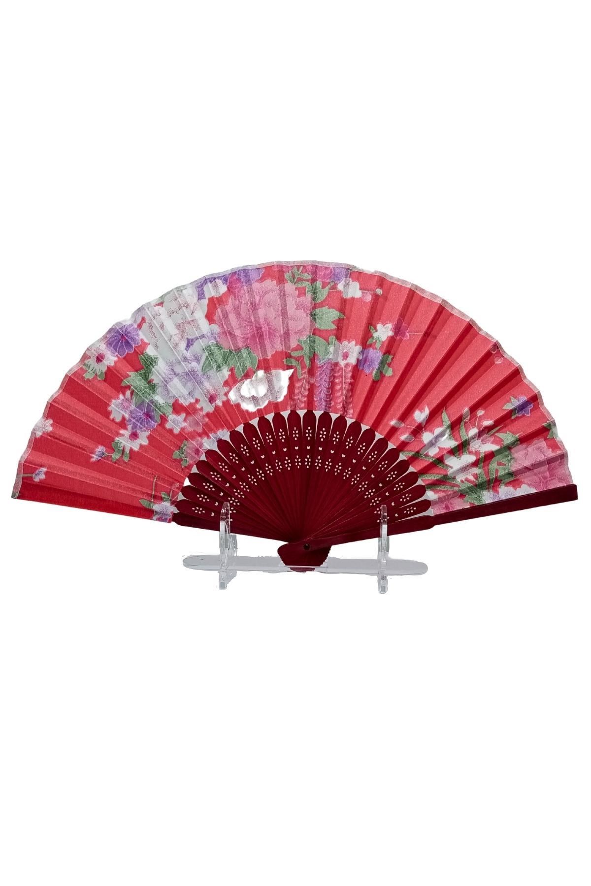 JaponyaDünyadan HediyelerDNY-HD100703Keskin Hediyelik Eşya Ve TekstilJapon Bambu Kumaş Yelpaze Çanta Boy Stant Hediyeli No.21