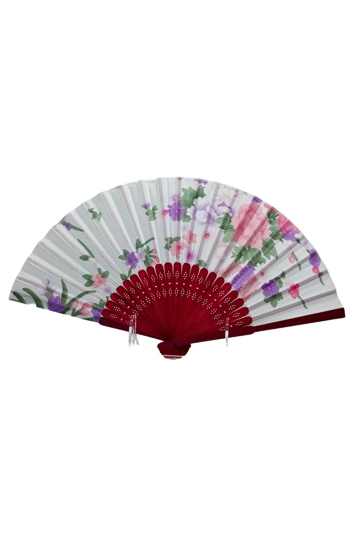 JaponyaDünyadan HediyelerDNY-HD100704Keskin Hediyelik Eşya Ve TekstilJapon Bambu Kumaş Yelpaze Çanta Boy Stant Hediyeli No.22