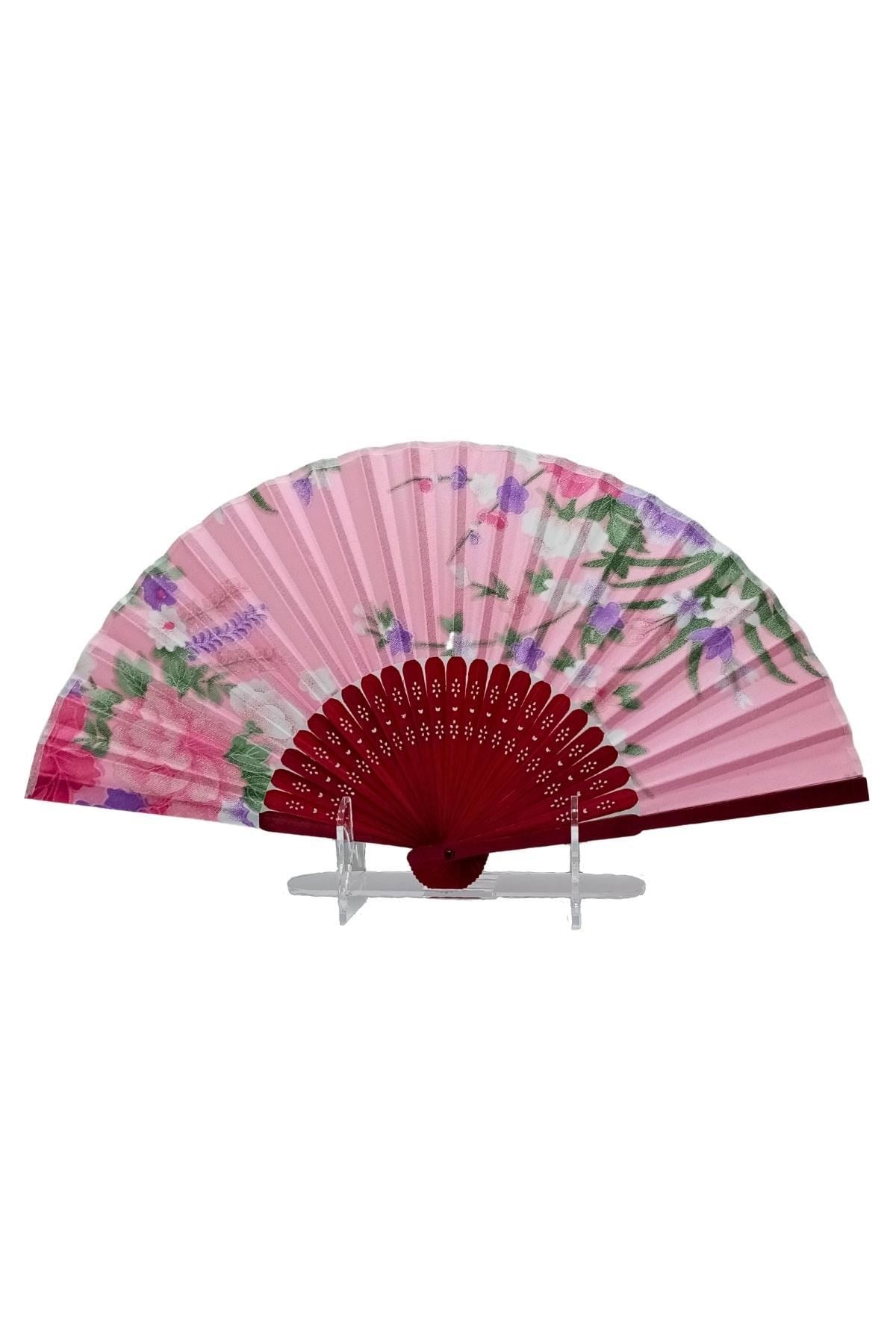JaponyaDünyadan HediyelerDNY-HD100707Keskin Hediyelik Eşya Ve TekstilJapon Bambu Kumaş Yelpaze Çanta Boy Stant Hediyeli No.25