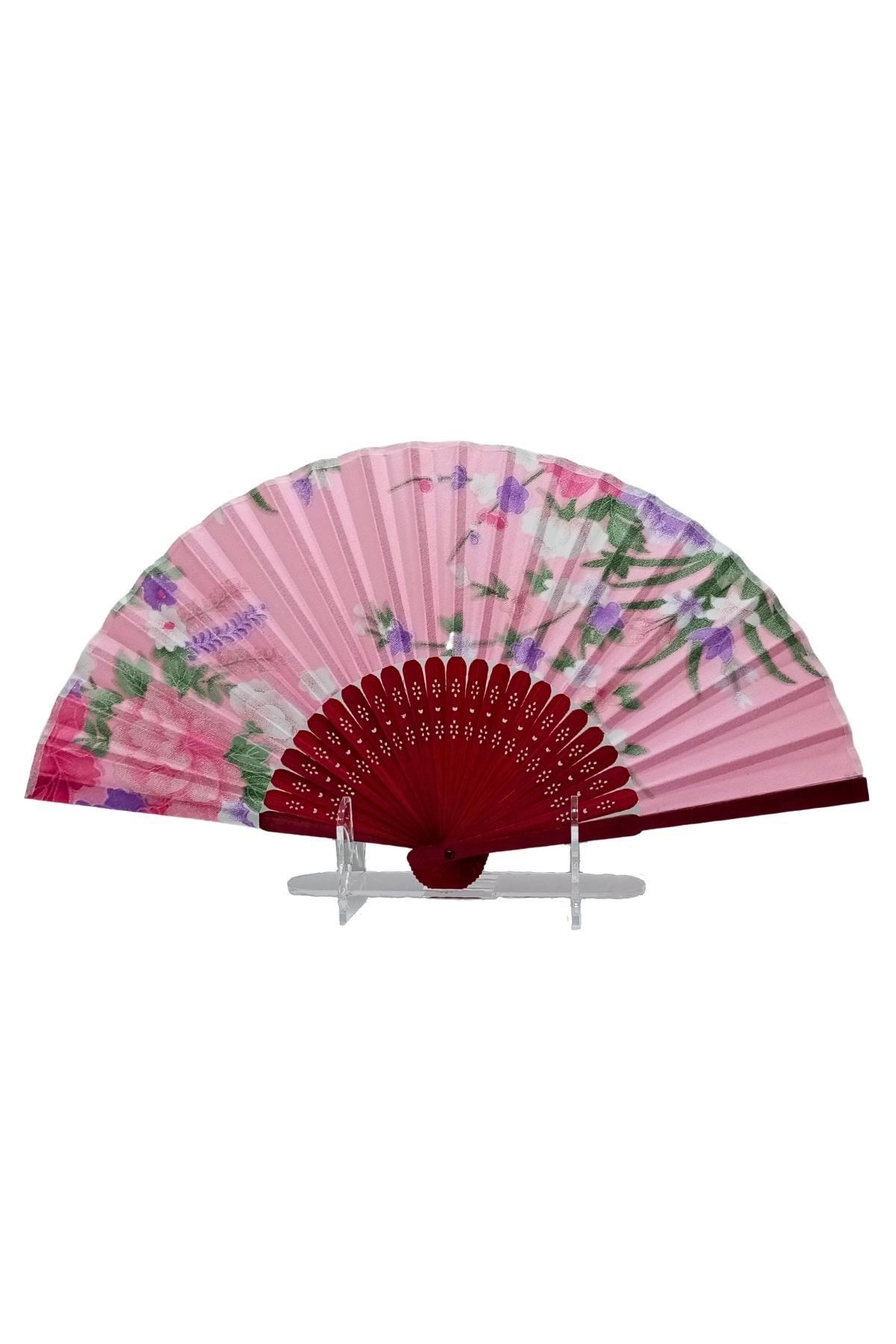 JaponyaDünyadan HediyelerDNY-HD100707Keskin Hediyelik Eşya Ve TekstilJapon Bambu Kumaş Yelpaze Çanta Boy Stant Hediyeli No.25