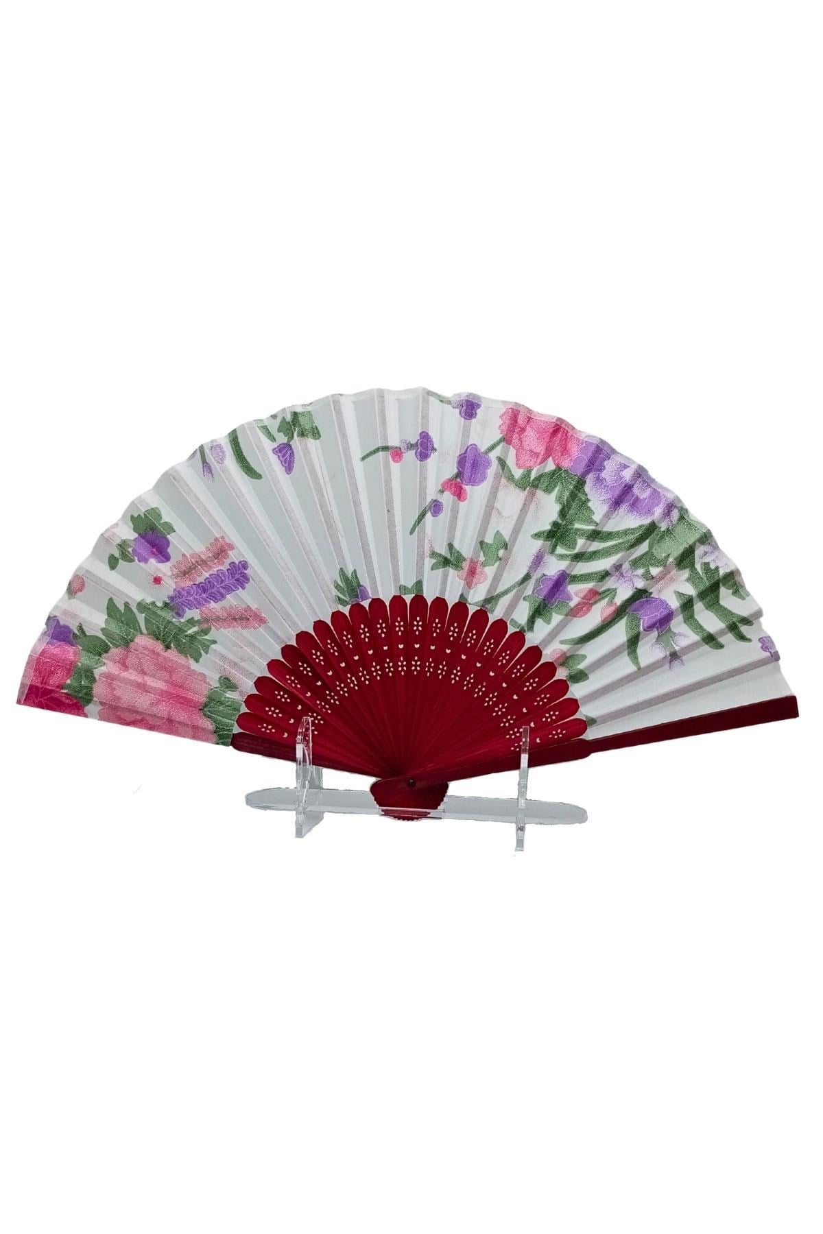 JaponyaDünyadan HediyelerDNY-HD100708Keskin Hediyelik Eşya Ve TekstilJapon Bambu Kumaş Yelpaze Çanta Boy Stant Hediyeli No.26