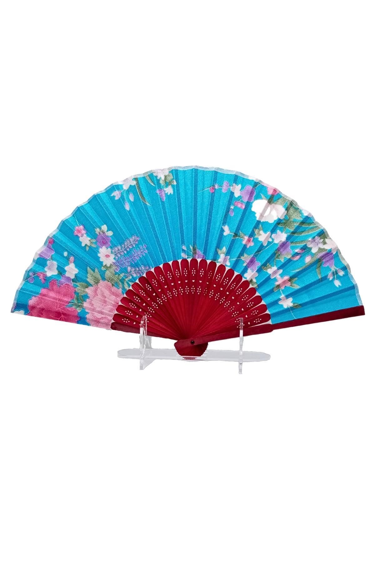 JaponyaDünyadan HediyelerDNY-HD100711Keskin Hediyelik Eşya Ve TekstilJapon Bambu Kumaş Yelpaze Çanta Boy Stant Hediyeli No.29