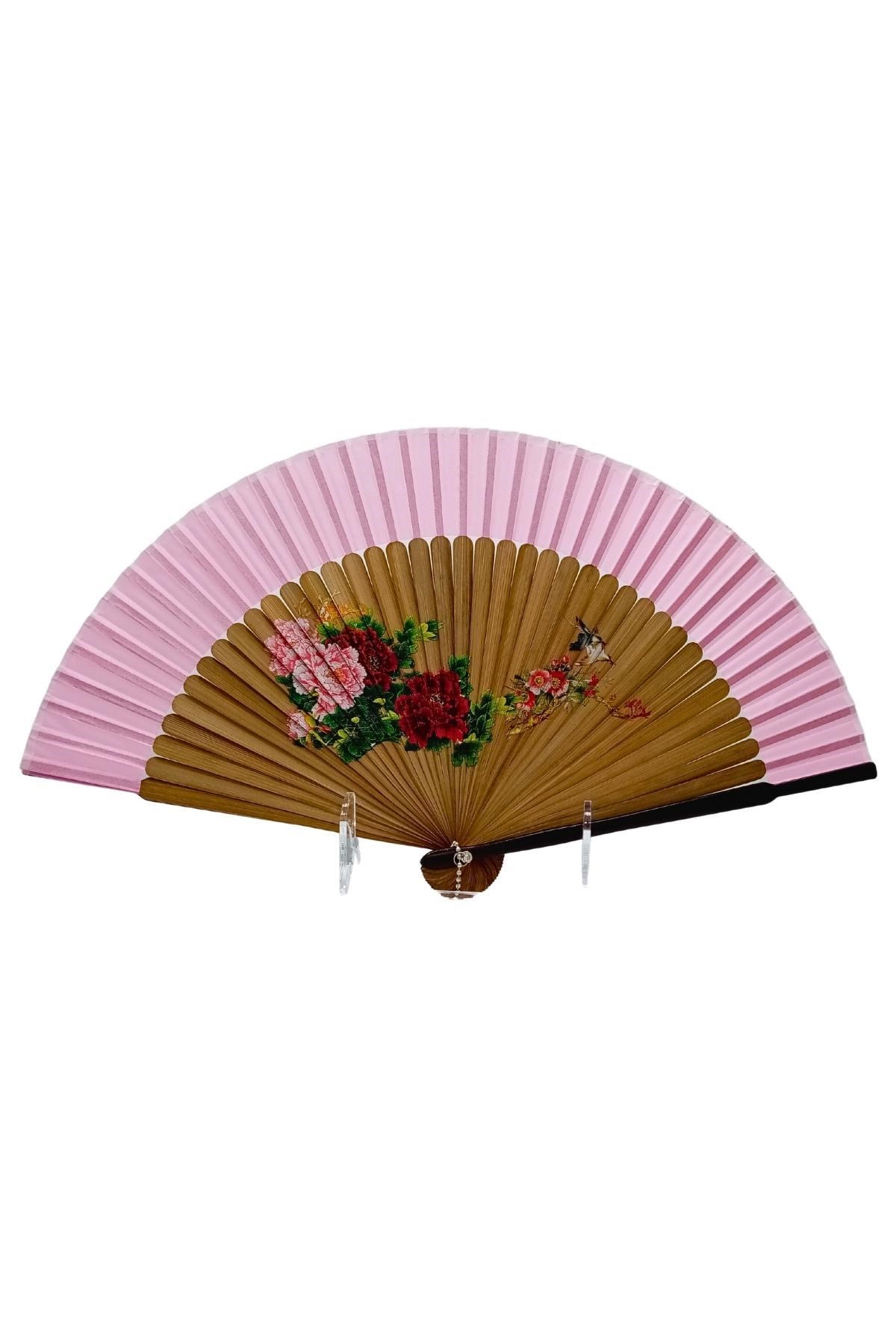 JaponyaDünyadan HediyelerDNY-HD100725Keskin Hediyelik Eşya Ve TekstilJapon Bambu Kumaş Yelpaze Çanta Boy Stant Hediyeli No.43