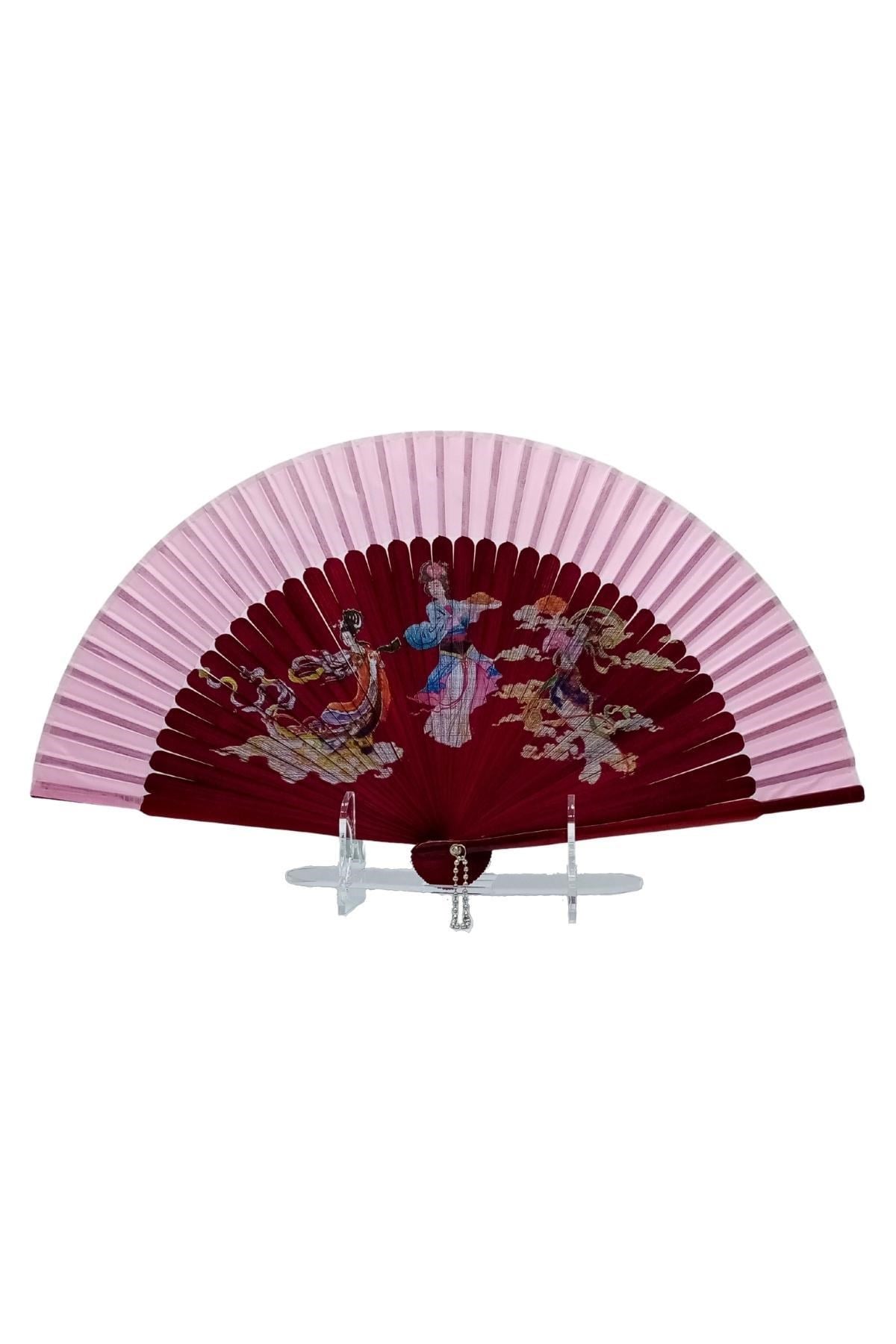 JaponyaDünyadan HediyelerDNY-HD100730Keskin Hediyelik Eşya Ve TekstilJapon Bambu Kumaş Yelpaze Çanta Boy Stant Hediyeli No.48