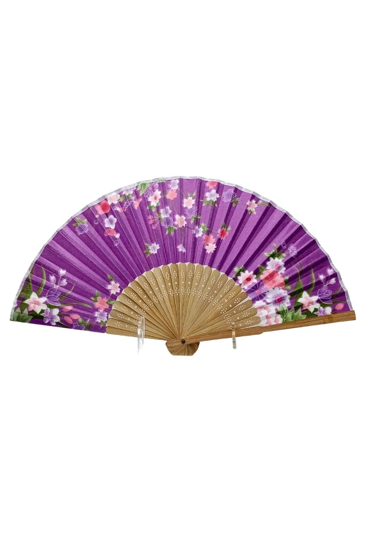 JaponyaDünyadan HediyelerDNY-HD100738Keskin Hediyelik Eşya Ve TekstilJapon Bambu Kumaş Yelpaze Çanta Boy Stant Hediyeli No.56