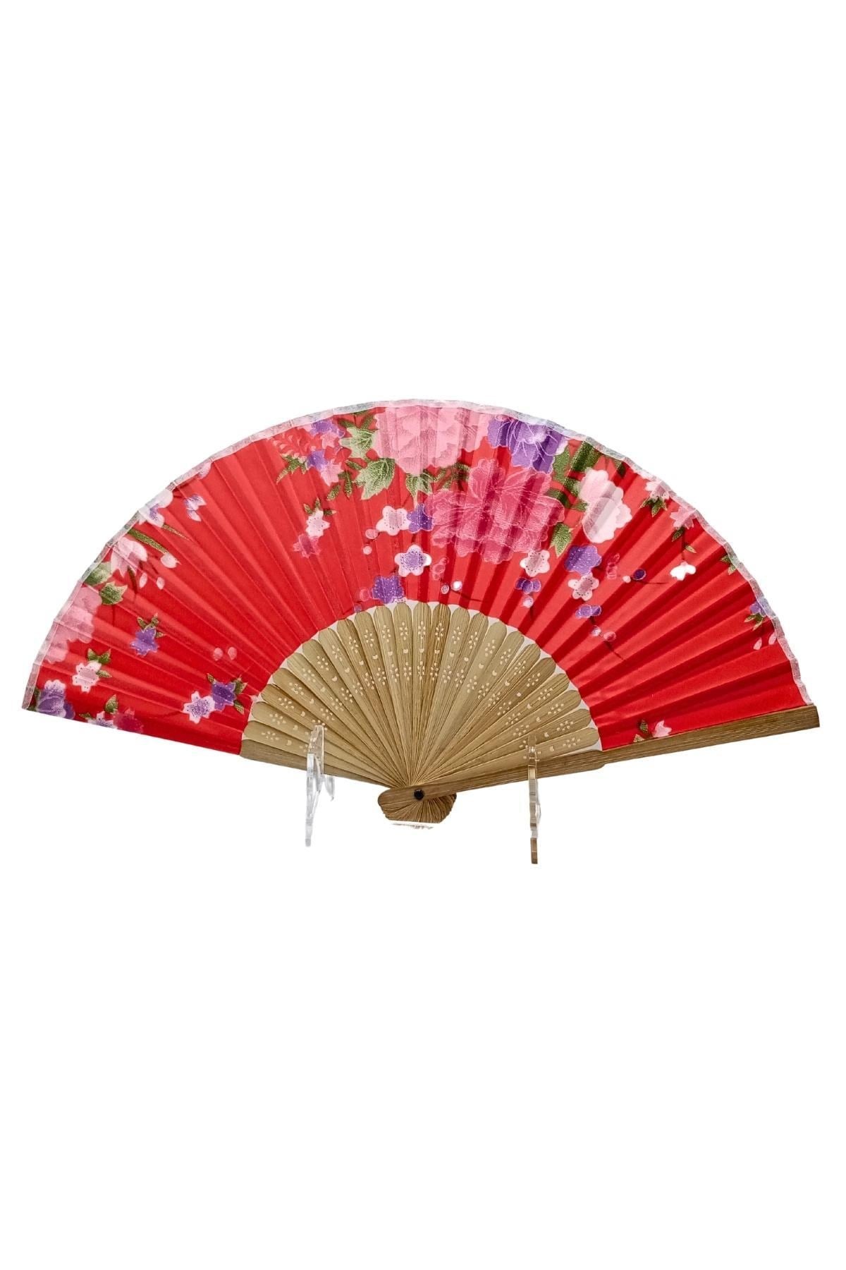 JaponyaDünyadan HediyelerDNY-HD100739Keskin Hediyelik Eşya Ve TekstilJapon Bambu Kumaş Yelpaze Çanta Boy Stant Hediyeli No.57