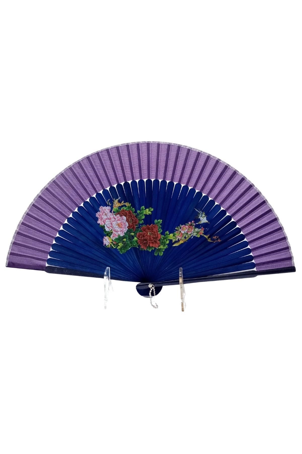 JaponyaDünyadan HediyelerDNY-HD100743Keskin Hediyelik Eşya Ve TekstilJapon Bambu Kumaş Yelpaze Çanta Boy Stant Hediyeli No.61