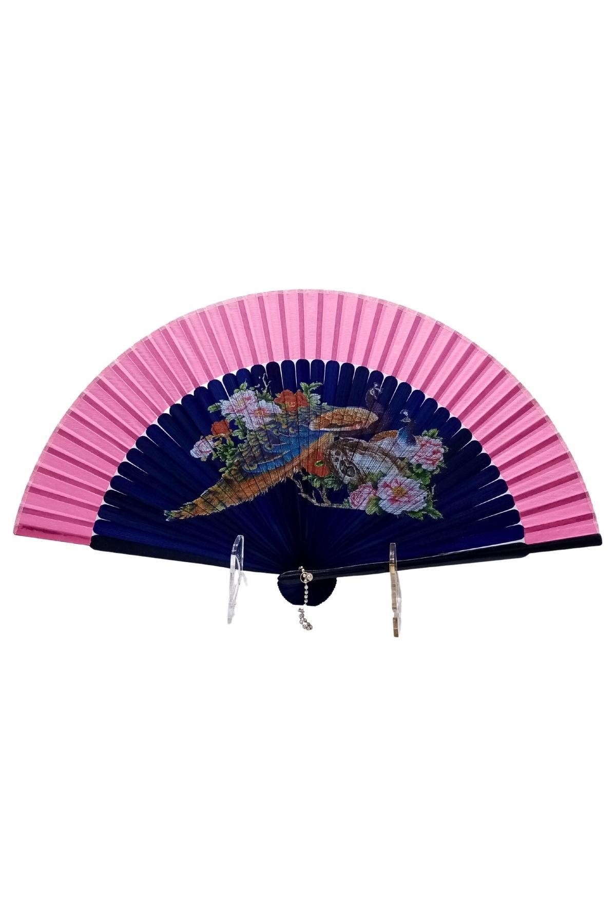JaponyaDünyadan HediyelerDNY-HD100745Keskin Hediyelik Eşya Ve TekstilJapon Bambu Kumaş Yelpaze Çanta Boy Stant Hediyeli No.63