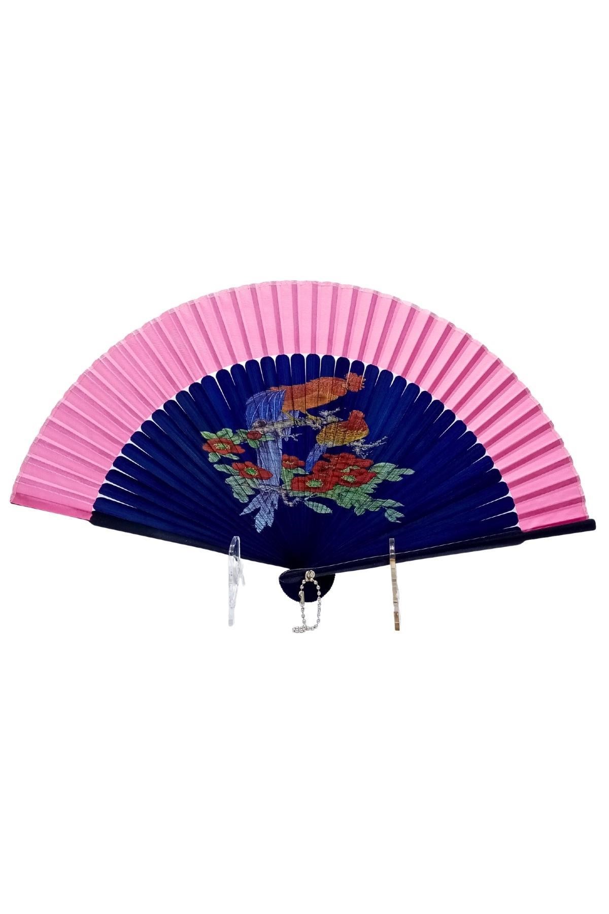 JaponyaDünyadan HediyelerDNY-HD100747Keskin Hediyelik Eşya Ve TekstilJapon Bambu Kumaş Yelpaze Çanta Boy Stant Hediyeli No.65