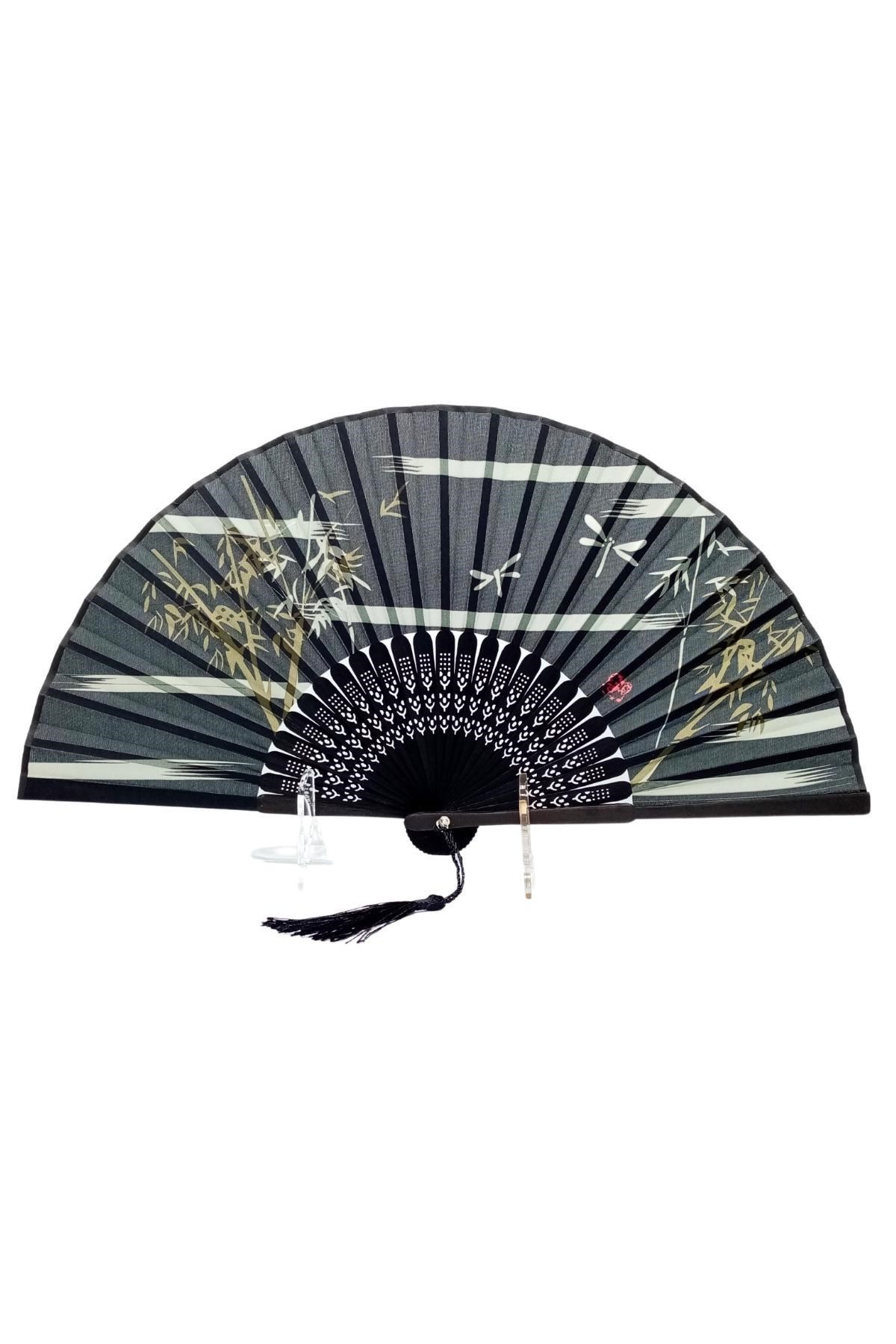 JaponyaDünyadan HediyelerDNY-HD100752Keskin Hediyelik Eşya Ve TekstilJapon Bambu Kumaş Yelpaze Çanta Boy Stant Hediyeli No.70