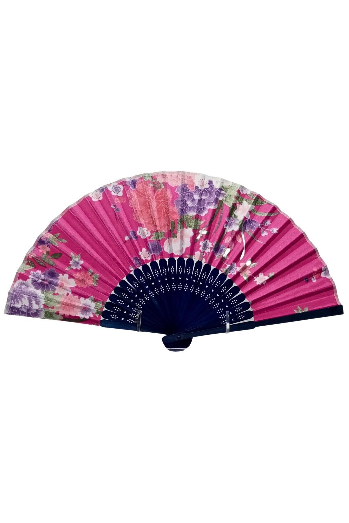 JaponyaDünyadan HediyelerDNY-HD100764Keskin Hediyelik Eşya Ve TekstilJapon Bambu Kumaş Yelpaze Çanta Boy Stant Hediyeli No.82