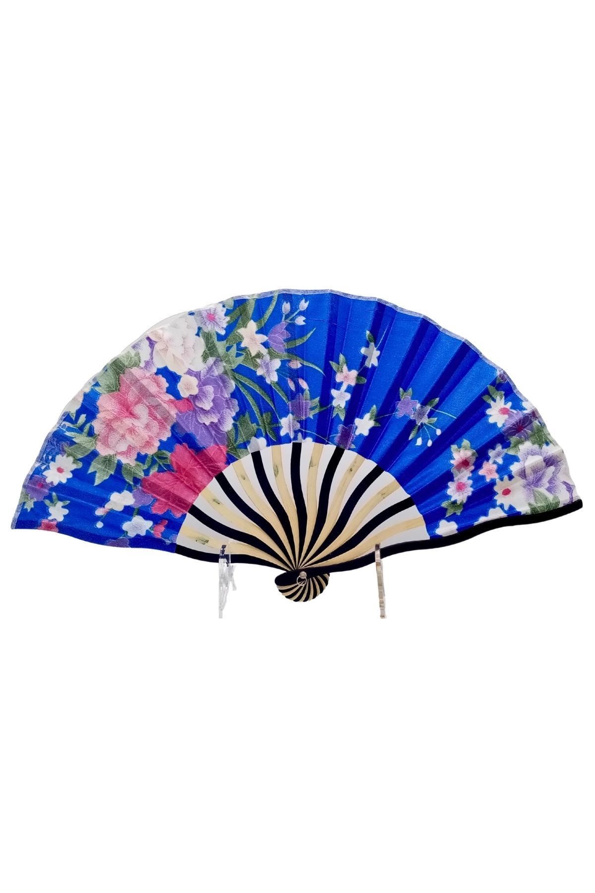 JaponyaDünyadan HediyelerDNY-HD100773Keskin Hediyelik Eşya Ve TekstilJapon Bambu Kumaş Yelpaze Çanta Boy Stant Hediyeli No.91