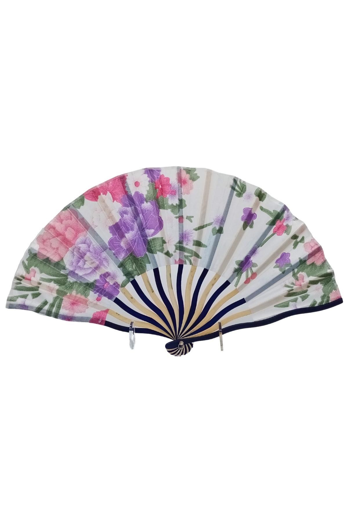 JaponyaDünyadan HediyelerDNY-HD100774Keskin Hediyelik Eşya Ve TekstilJapon Bambu Kumaş Yelpaze Çanta Boy Stant Hediyeli No.92