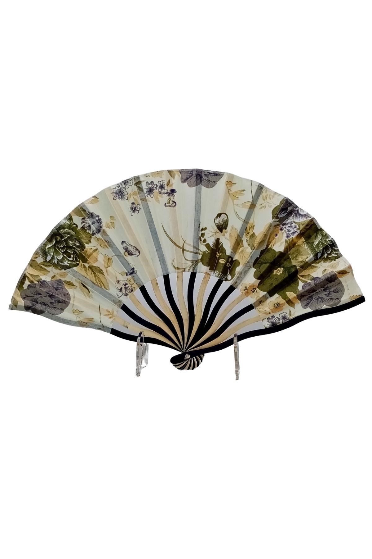 JaponyaDünyadan HediyelerDNY-HD100778Keskin Hediyelik Eşya Ve TekstilJapon Bambu Kumaş Yelpaze Çanta Boy Stant Hediyeli No.96