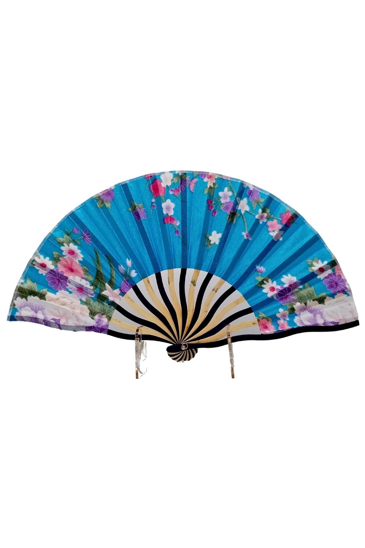 JaponyaDünyadan HediyelerDNY-HD100782Keskin Hediyelik Eşya Ve TekstilJapon Bambu Kumaş Yelpaze Çanta Boy Stant Hediyeli No.100