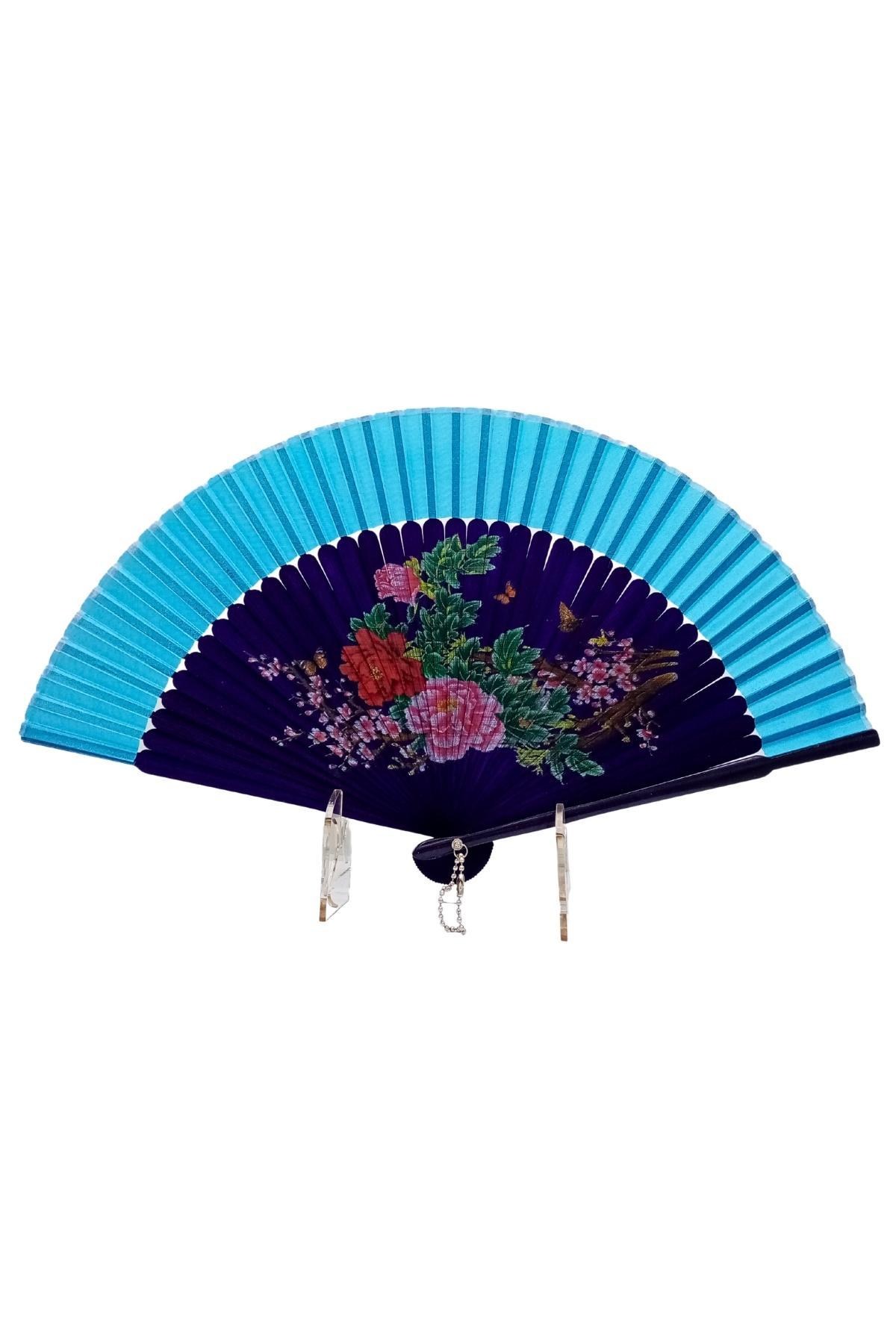 JaponyaDünyadan HediyelerDNY-HD100788Keskin Hediyelik Eşya Ve TekstilJapon Bambu Kumaş Yelpaze Çanta Boy Stant Hediyeli No.106