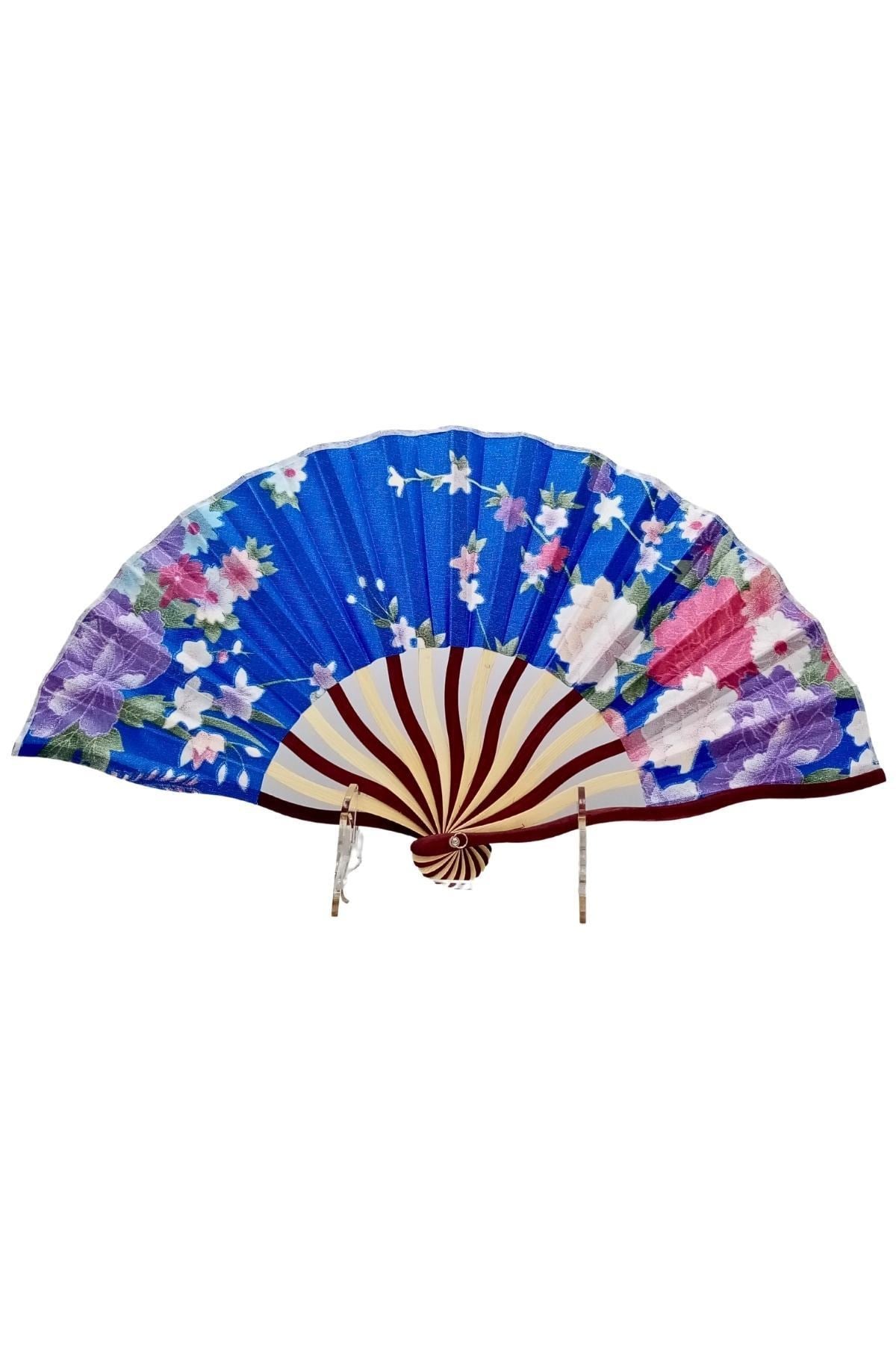 JaponyaDünyadan HediyelerDNY-HD100794Keskin Hediyelik Eşya Ve TekstilJapon Bambu Kumaş Yelpaze Çanta Boy Stant Hediyeli No.112