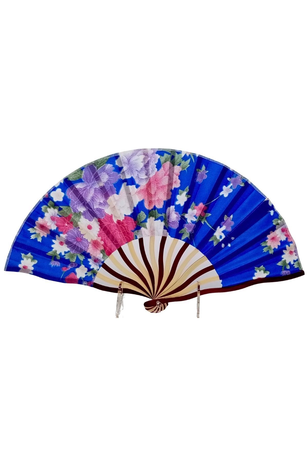 JaponyaDünyadan HediyelerDNY-HD100800Keskin Hediyelik Eşya Ve TekstilJapon Bambu Kumaş Yelpaze Çanta Boy Stant Hediyeli No.118