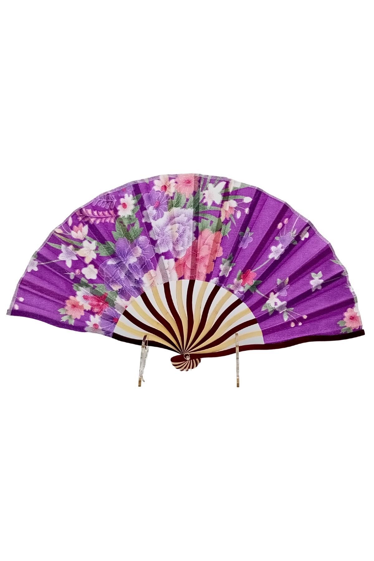 JaponyaDünyadan HediyelerDNY-HD100801Keskin Hediyelik Eşya Ve TekstilJapon Bambu Kumaş Yelpaze Çanta Boy Stant Hediyeli No.119