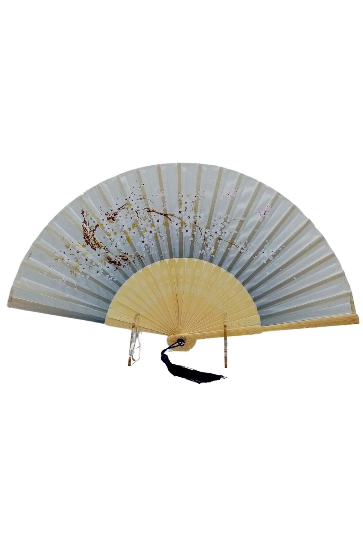 JaponyaDünyadan HediyelerDNY-HD100814Keskin Hediyelik Eşya Ve TekstilJapon Bambu Kumaş Yelpaze Çanta Boy Stant Hediyeli No.132