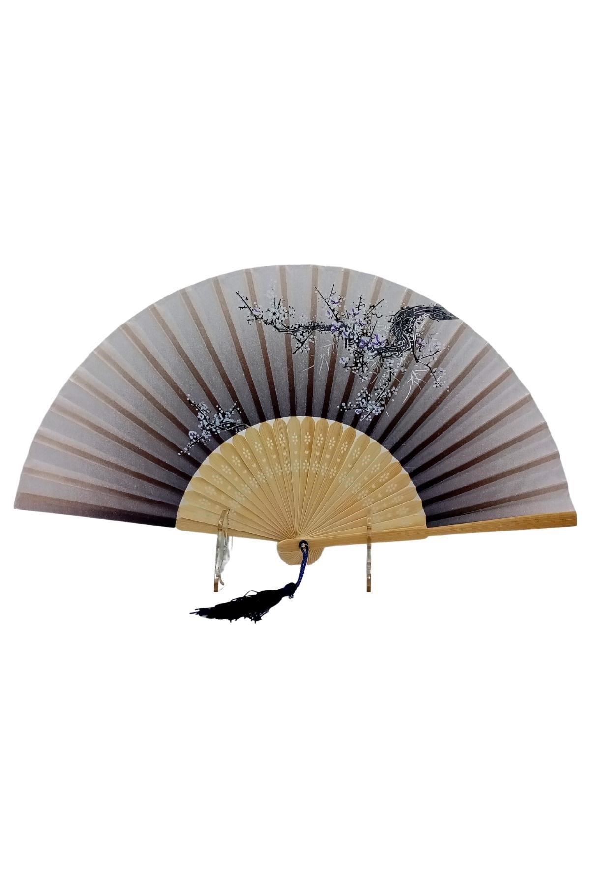 JaponyaDünyadan HediyelerDNY-HD100815Keskin Hediyelik Eşya Ve TekstilJapon Bambu Kumaş Yelpaze Çanta Boy Stant Hediyeli No.133