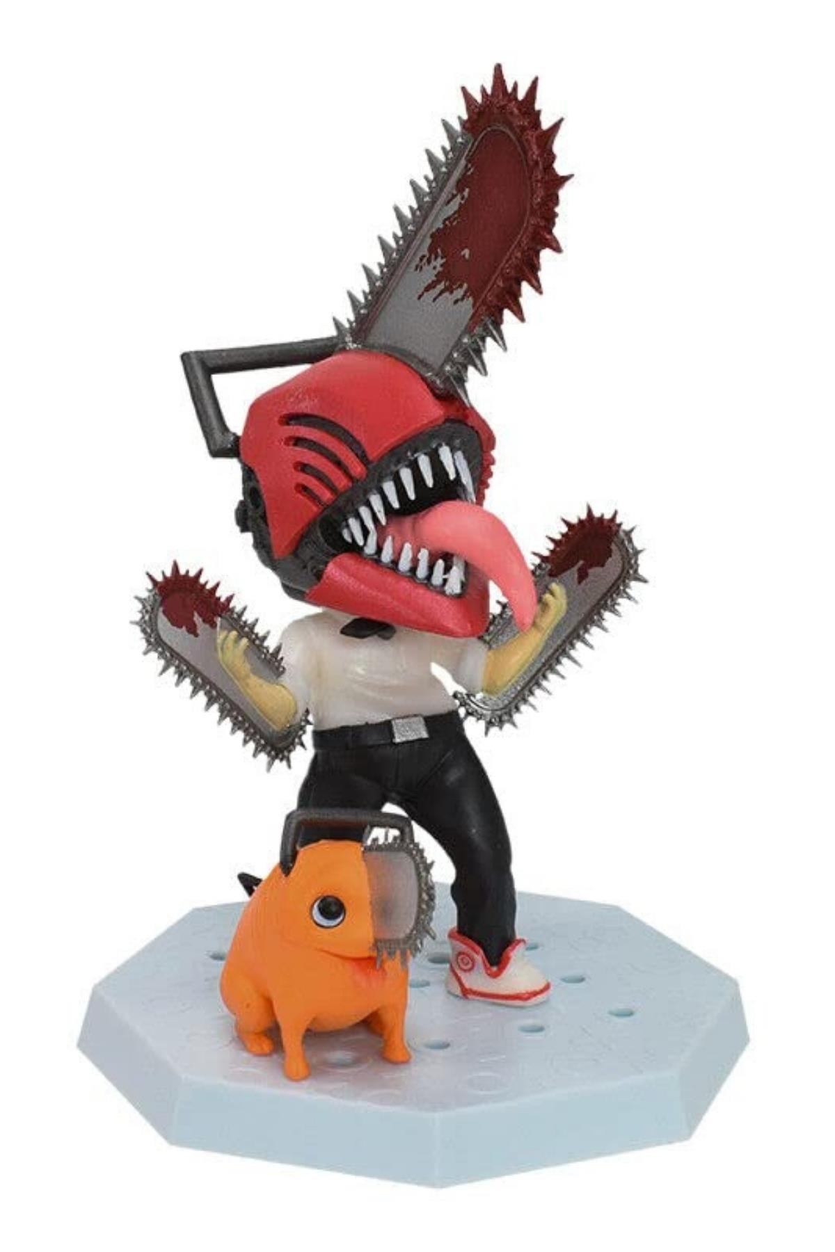 JaponyaDünyadan HediyelerDNY-HDYKSK2411Keskin Hediyelik Eşya Ve TekstilTestere Adam Aksiyon Figürü ve Pochita PVC Anime Figür 16cm