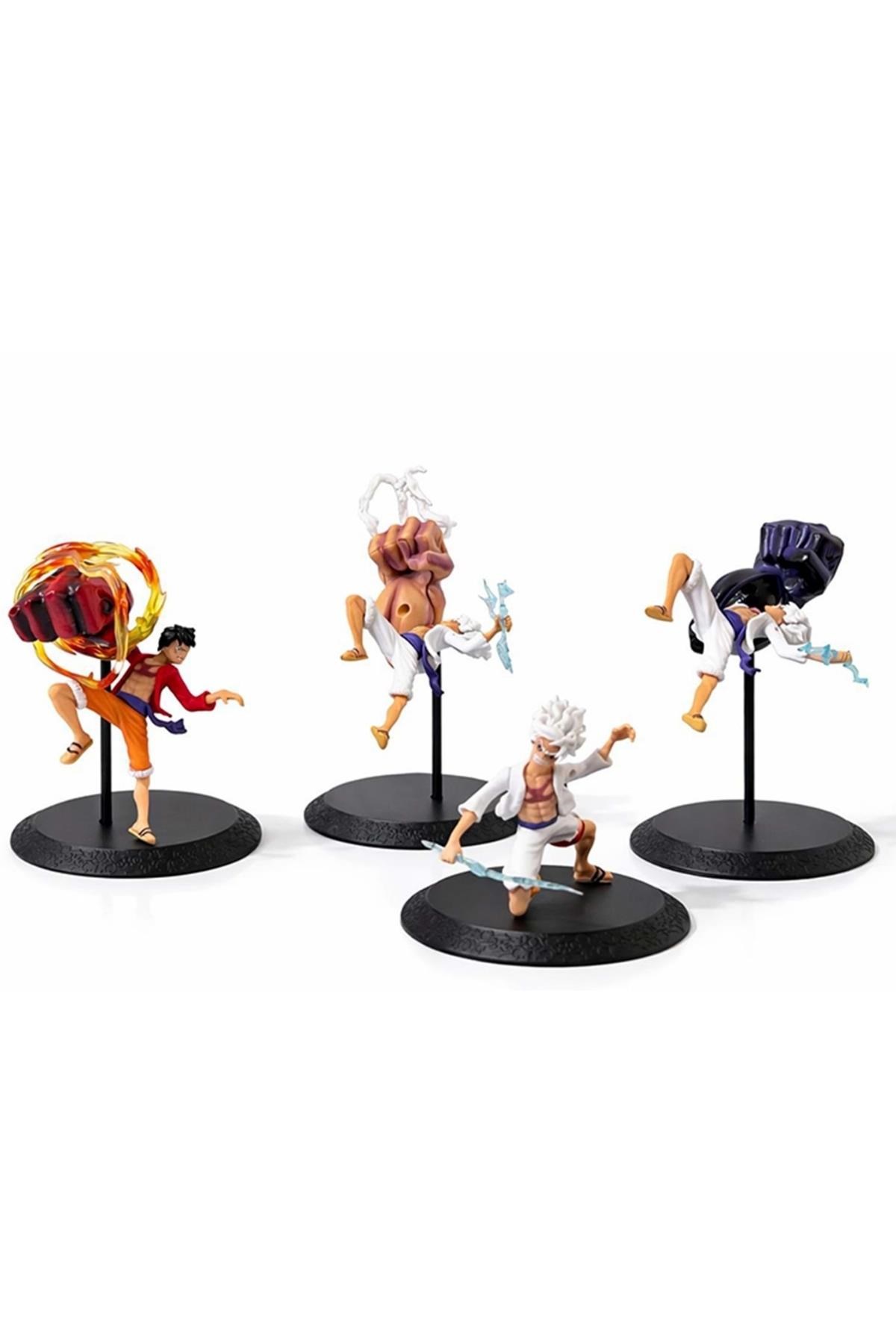 JaponyaDünyadan HediyelerDNY-HDYKSK5275Keskin Hediyelik Eşya Ve TekstilAnime One Piece Luffy Figürü Dörtlü Set Alk5275 Set.4