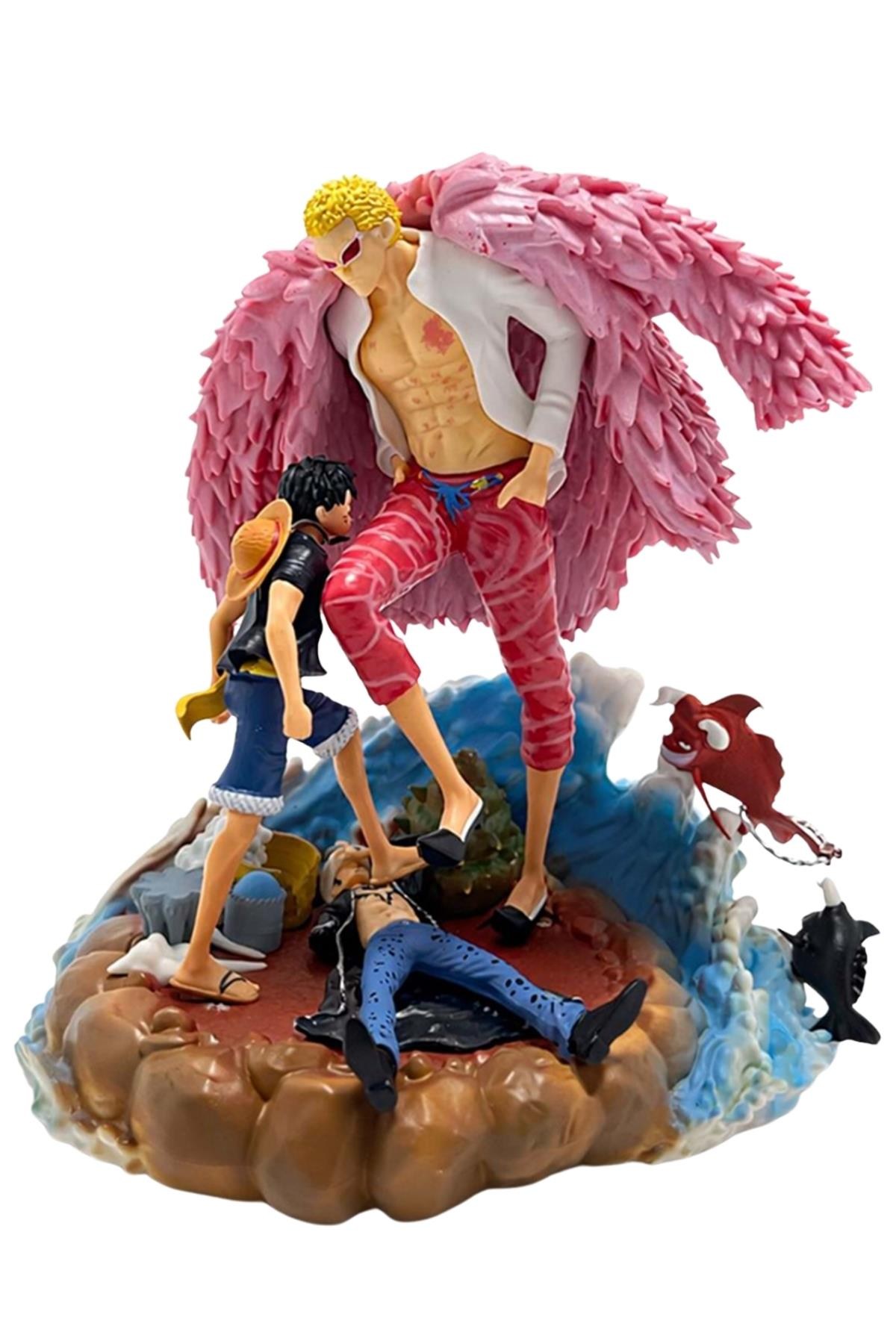 JaponyaDünyadan HediyelerDNY-HDYKSK5317Keskin Hediyelik Eşya Ve TekstilAnime One Piece Luffy & Donquixote Figürü Alk5317 21cm