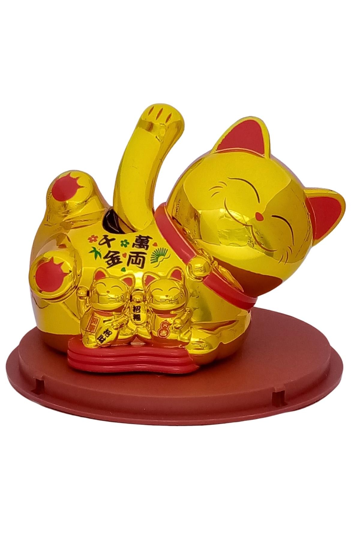 JaponyaDünyadan HediyelerDNY-HDYKSKALK2936Keskin Hediyelik Eşya Ve TekstilManeki Neko El Sallayan Şans Kedisi Solar Güneş Enerjili No.6 Alk2936